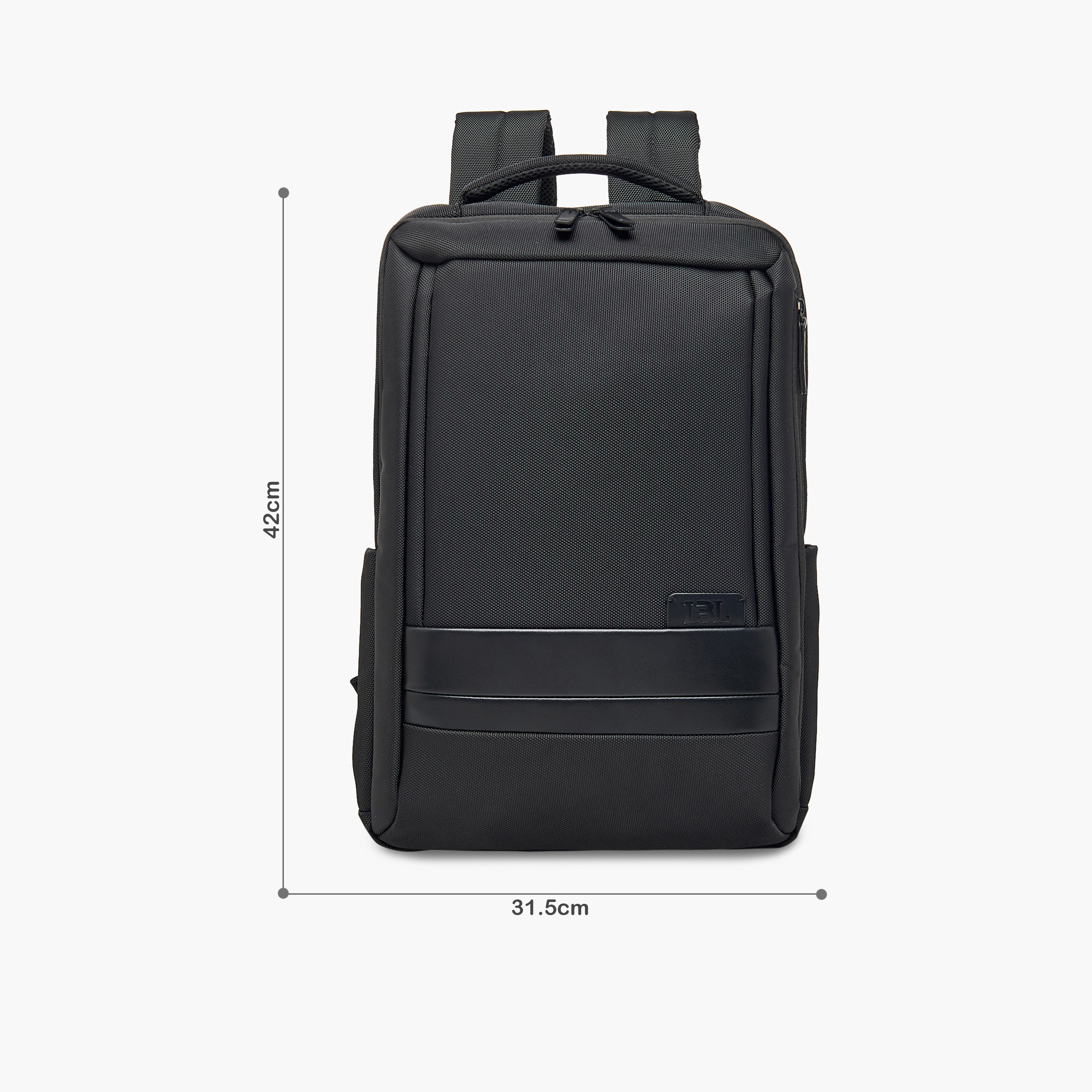 LBL by Shoexpress Solid Backpack with Adjustable Straps and Zip Closure - 10x32x42 cm-men-bags-image-2