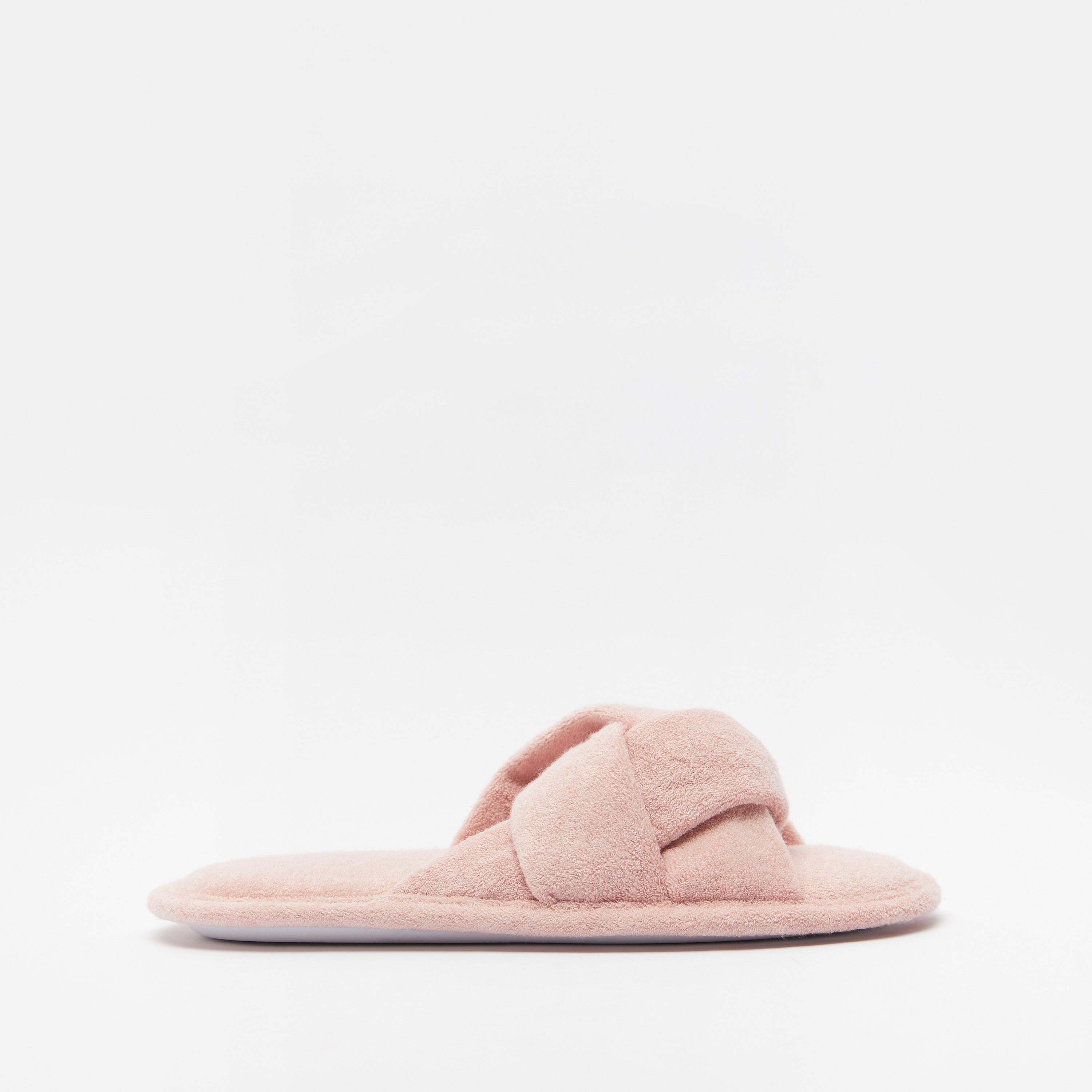 شبشب غرفة نوم سهل الارتداء بتفاصيل مخمليّة وزخارف-women-shoes-bedroomslippers-image-2