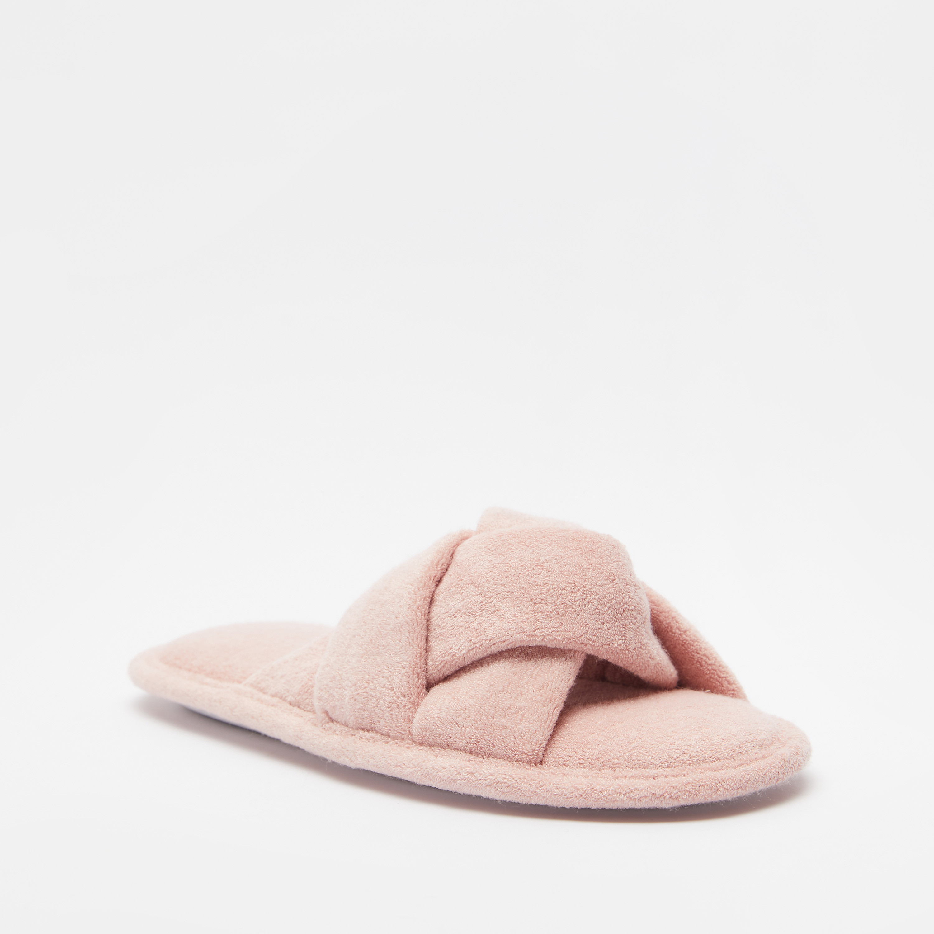شبشب غرفة نوم سهل الارتداء بتفاصيل مخمليّة وزخارف-women-shoes-bedroomslippers-image-3