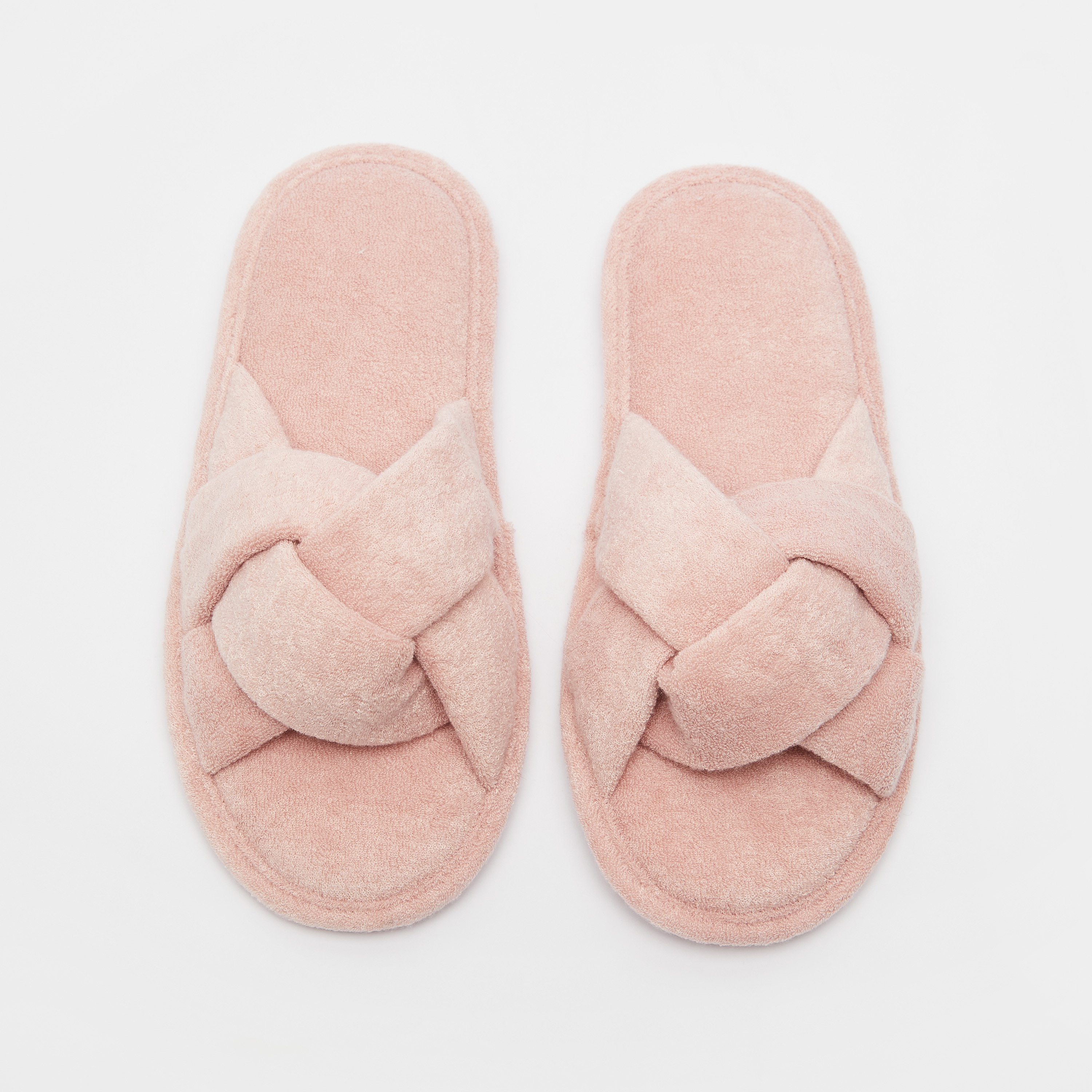 شبشب غرفة نوم سهل الارتداء بتفاصيل مخمليّة وزخارف-women-shoes-bedroomslippers-image-1
