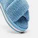 Textured Cross Strap Slip-On Bedroom Slide Slippers-Women%27s Bedroom Slippers-thumbnail-4