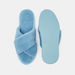 Textured Cross Strap Slip-On Bedroom Slide Slippers-Women%27s Bedroom Slippers-thumbnail-5