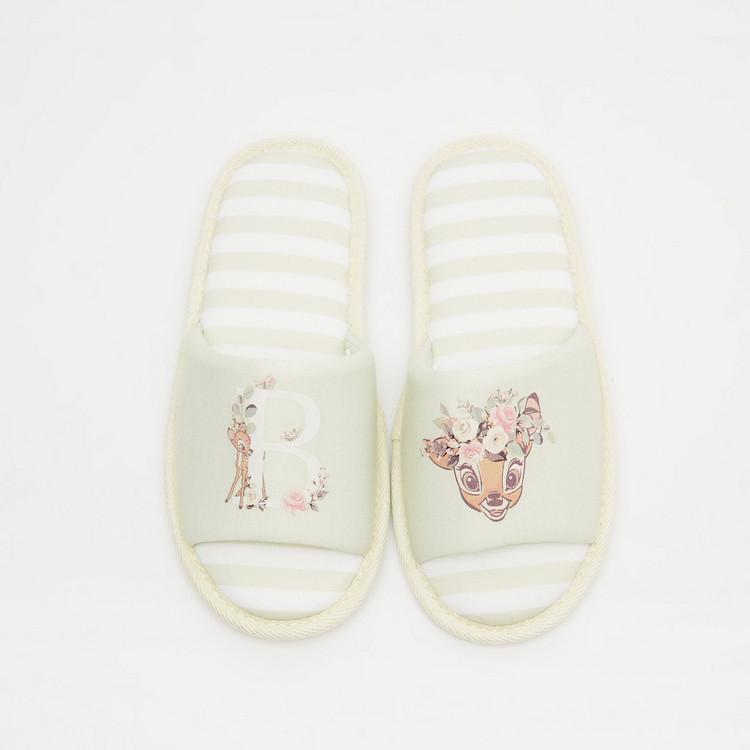 Disney Bambi Print Bedroom Slippers