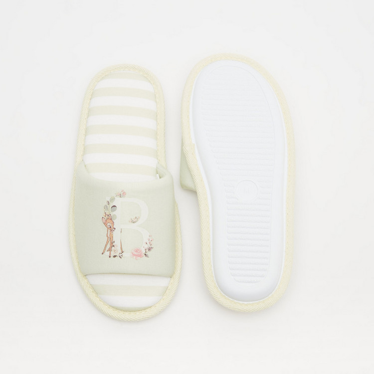 Disney Bambi Print Bedroom Slippers