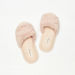 Fur Detail Slip-On Slides-Women%27s Bedroom Slippers-thumbnailMobile-1