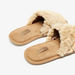 Fur Detail Slip-On Slides-Women%27s Bedroom Slippers-thumbnail-2