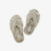Plush Detail Cross-Over Strap Slides-Women%27s Bedroom Slippers-thumbnailMobile-1