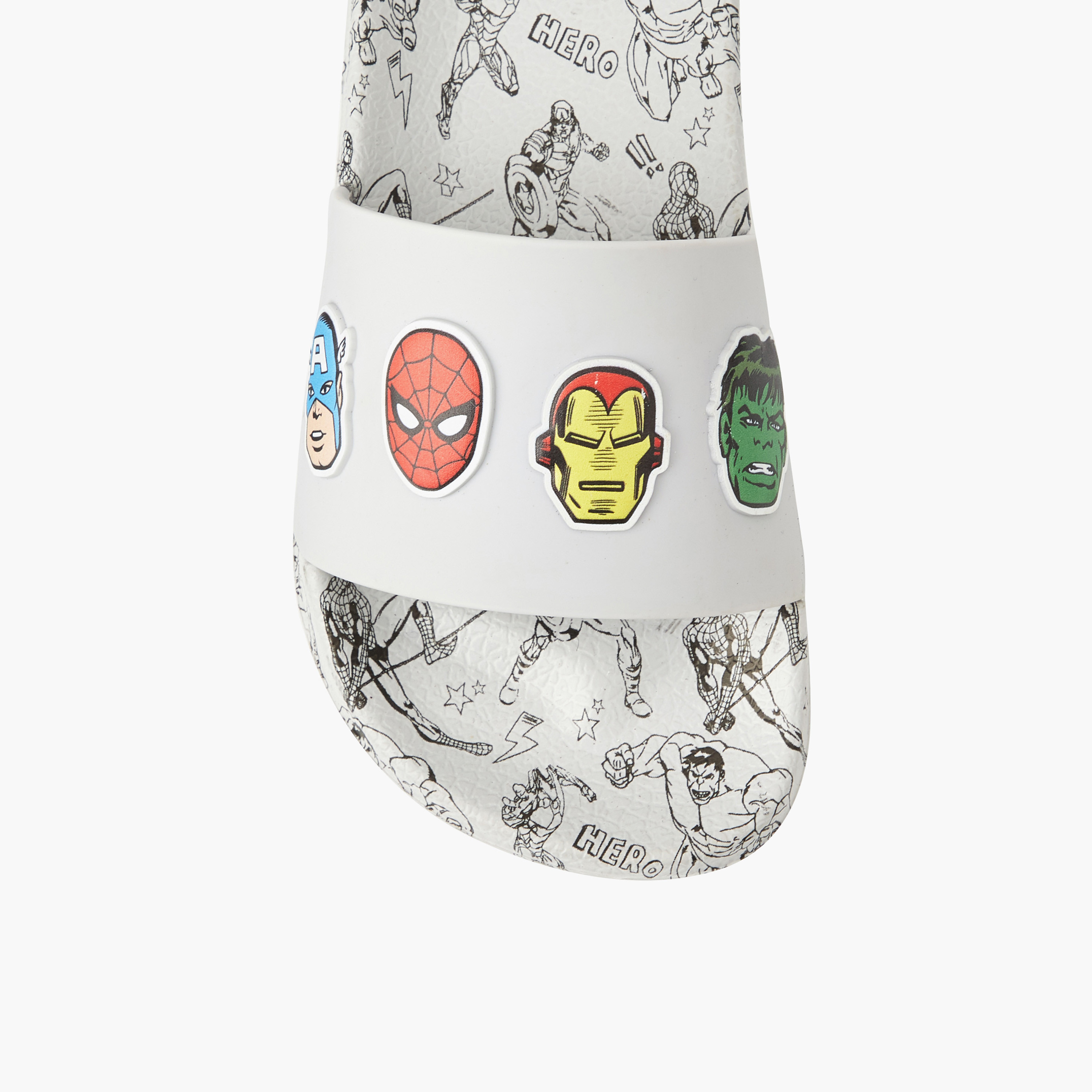 Marvel Boys Avengers Print Slides-boys-shoes-flipflopsandslides-image-4