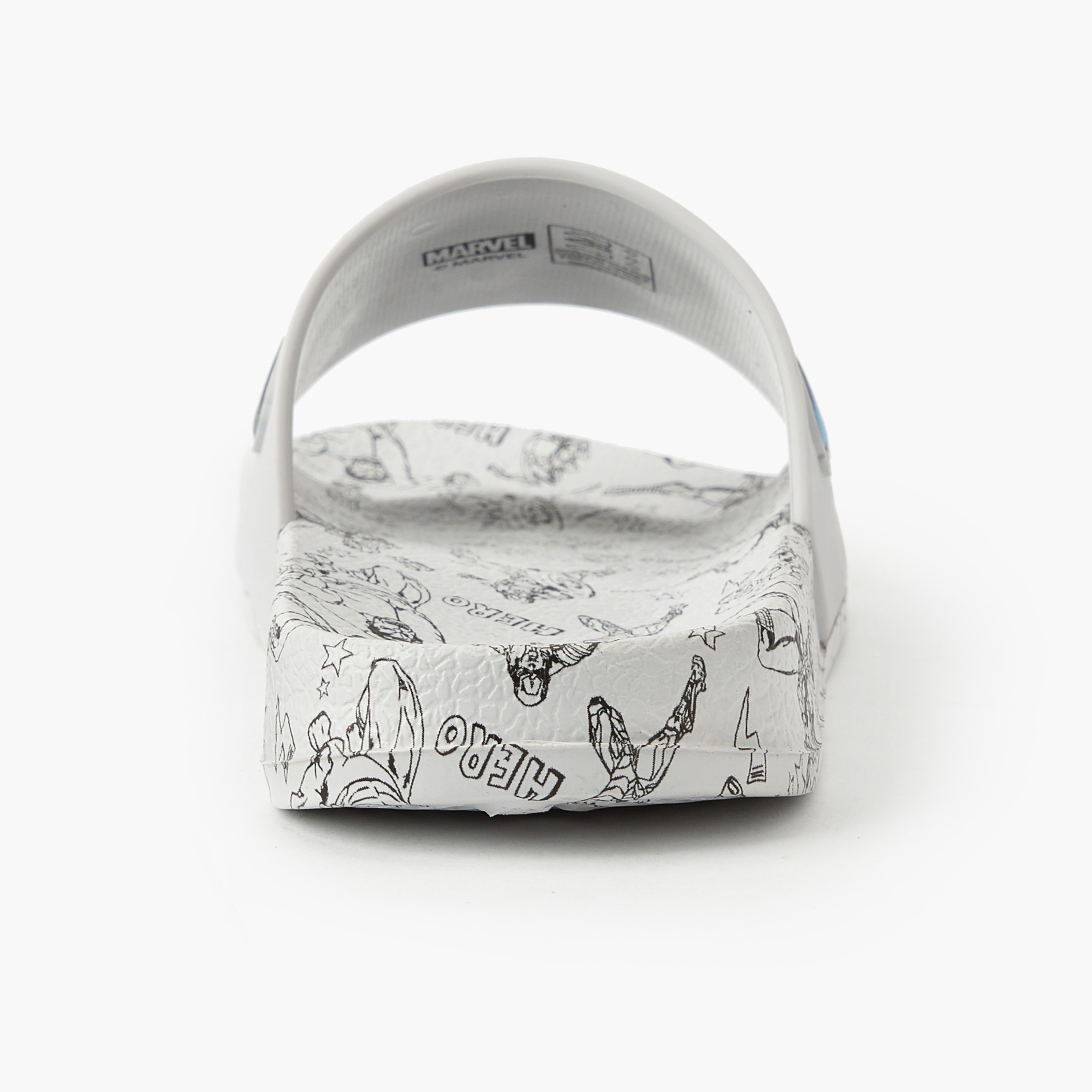 Marvel Boys Avengers Print Slides-boys-shoes-flipflopsandslides-image-5