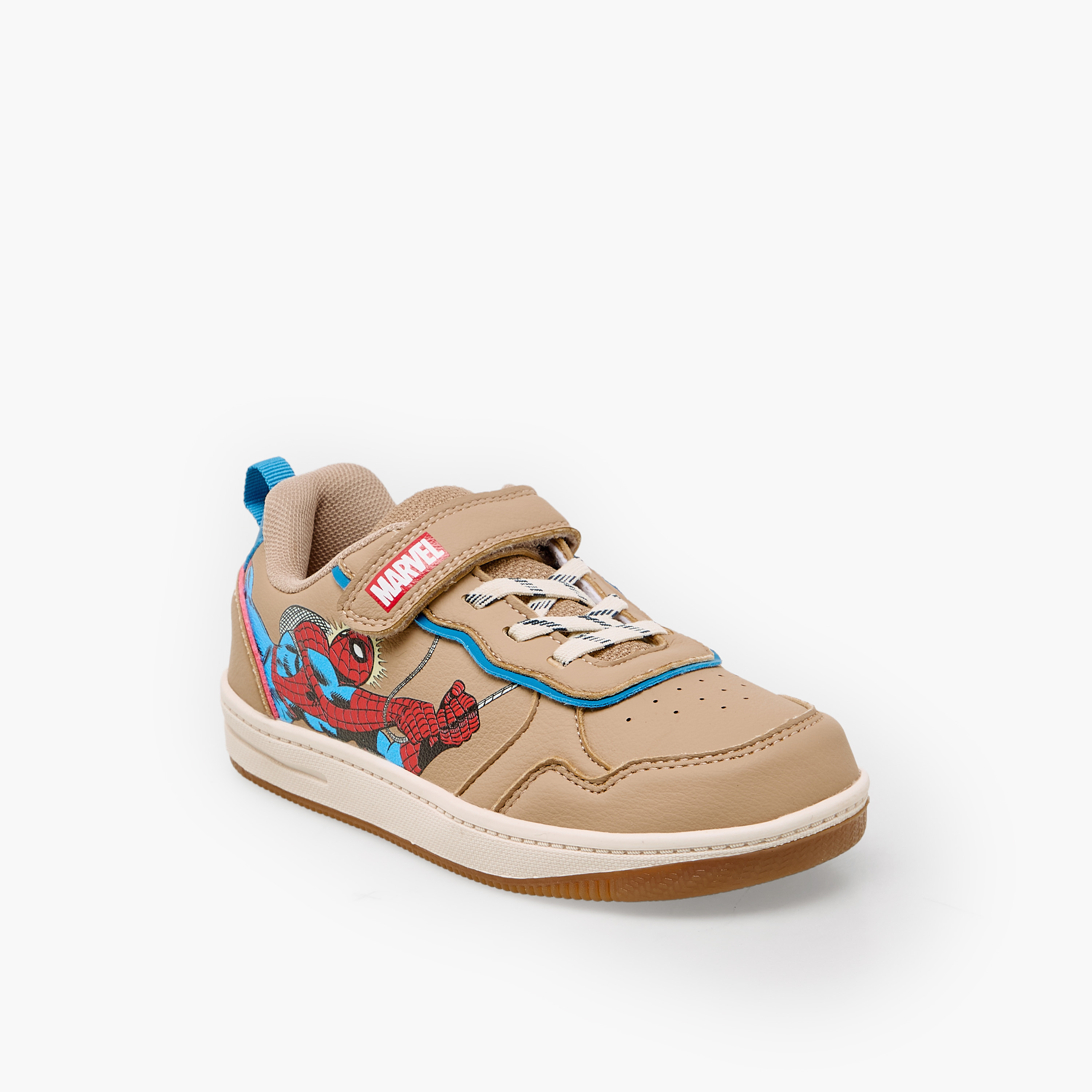 Marvel Boys Spider-Man Print Hook and Loop Ankle Sneakers-boys-shoes-sneakers-image-2