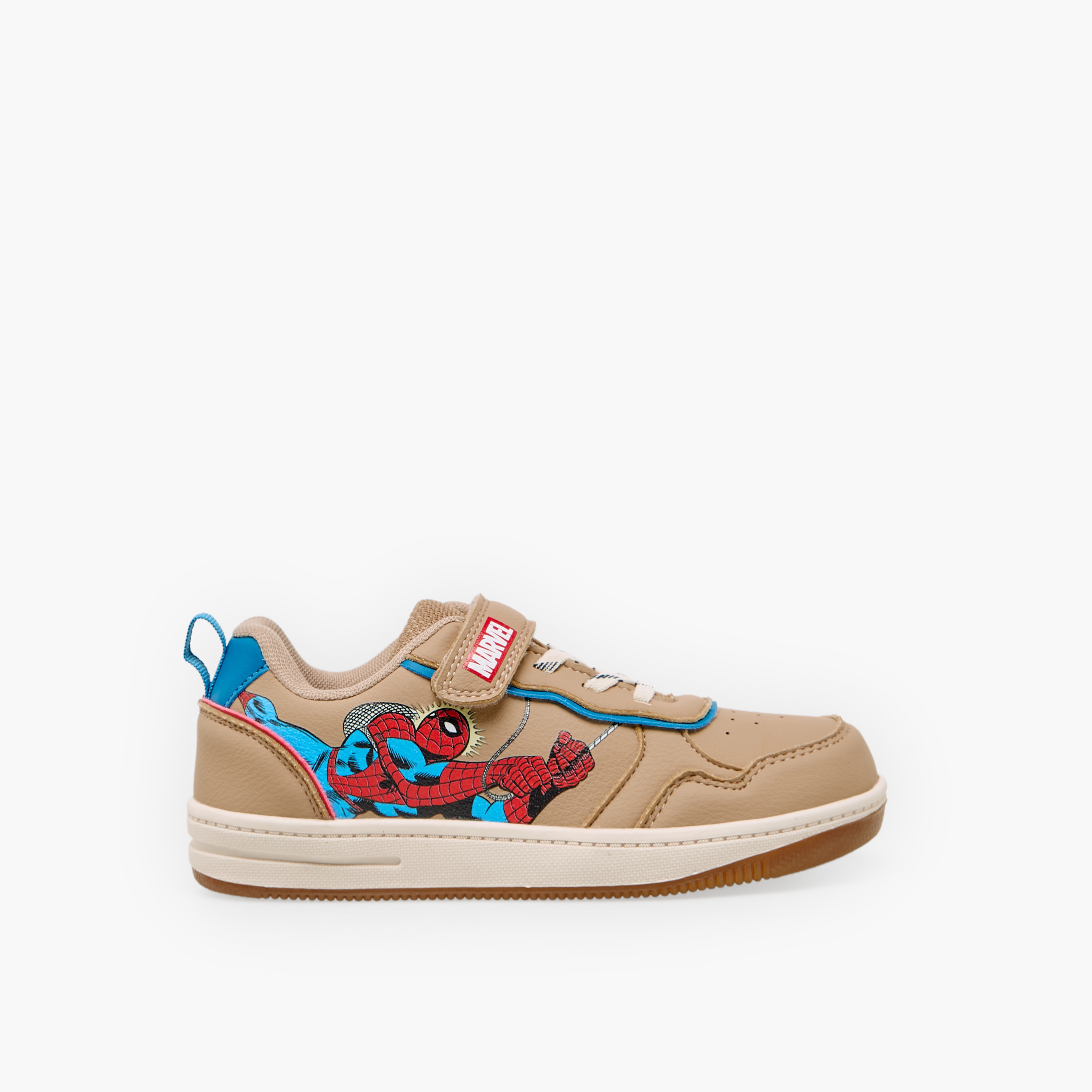 Marvel Boys Spider-Man Print Hook and Loop Ankle Sneakers-boys-shoes-sneakers-image-3