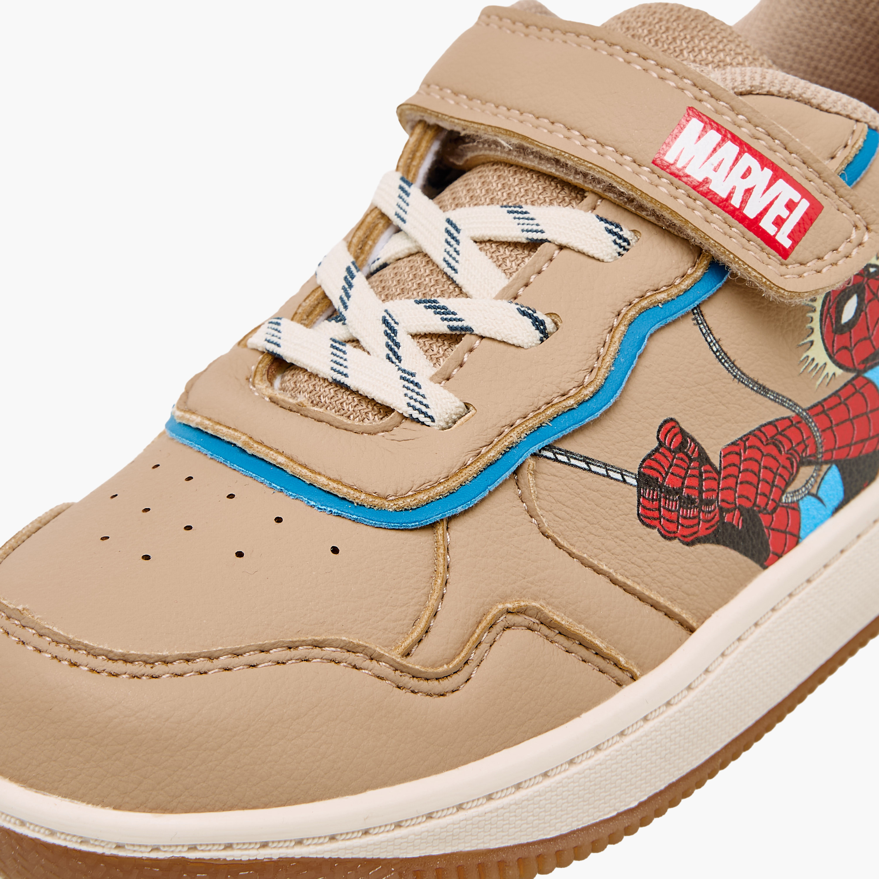 Marvel Boys Spider-Man Print Hook and Loop Ankle Sneakers-boys-shoes-sneakers-image-4