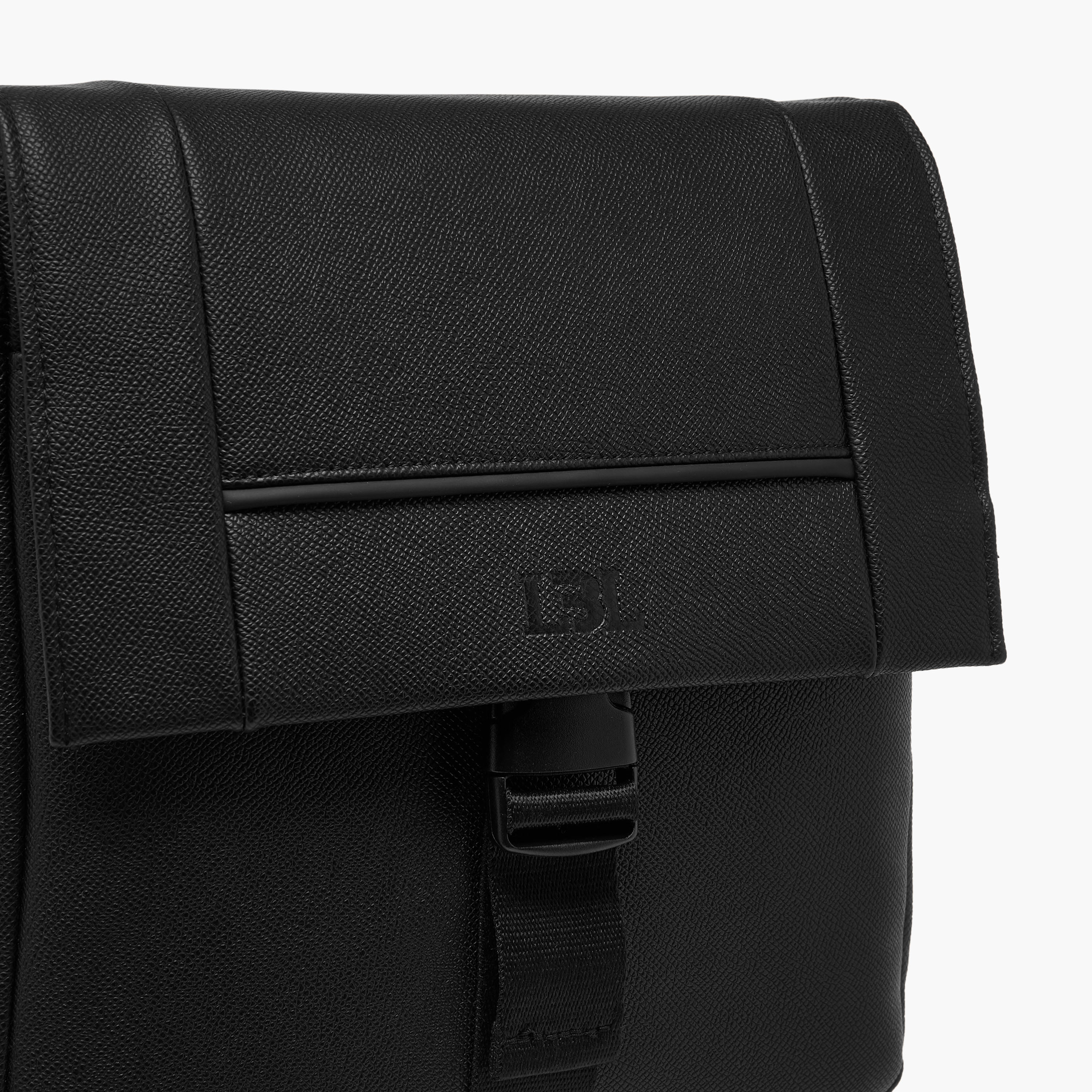 LBL by Shoexpress Textured Crossbody Bag with Adjustable Strap-men-bags-image-3