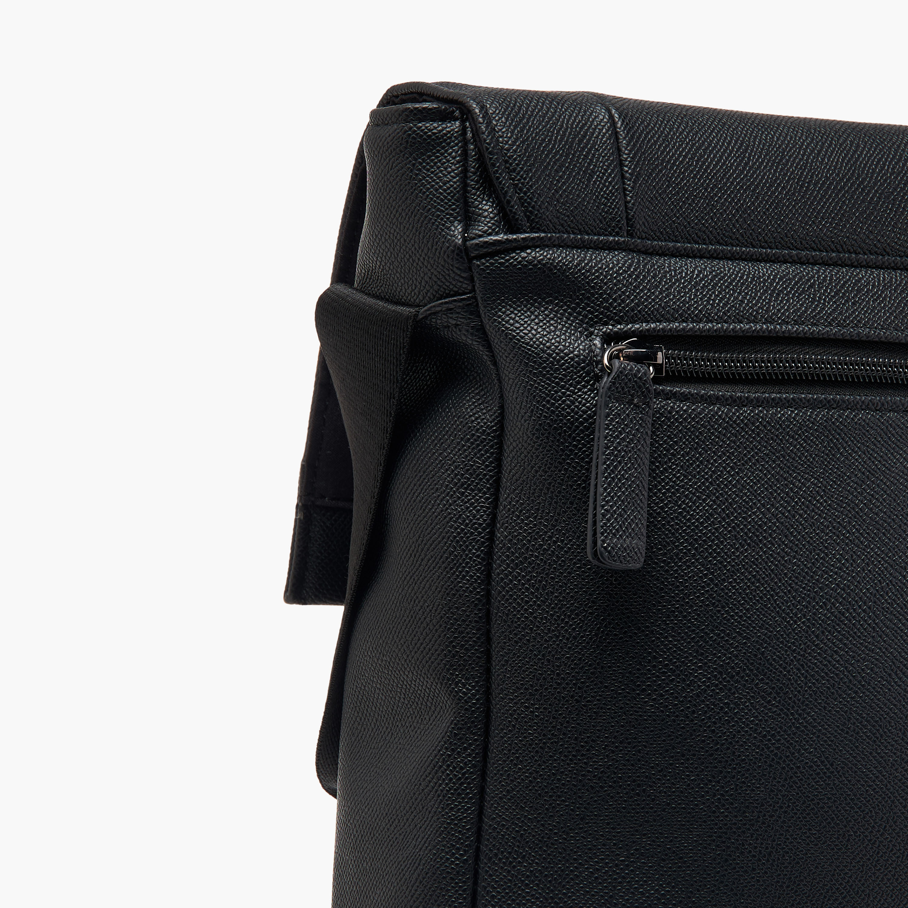 LBL by Shoexpress Textured Crossbody Bag with Adjustable Strap-men-bags-image-5
