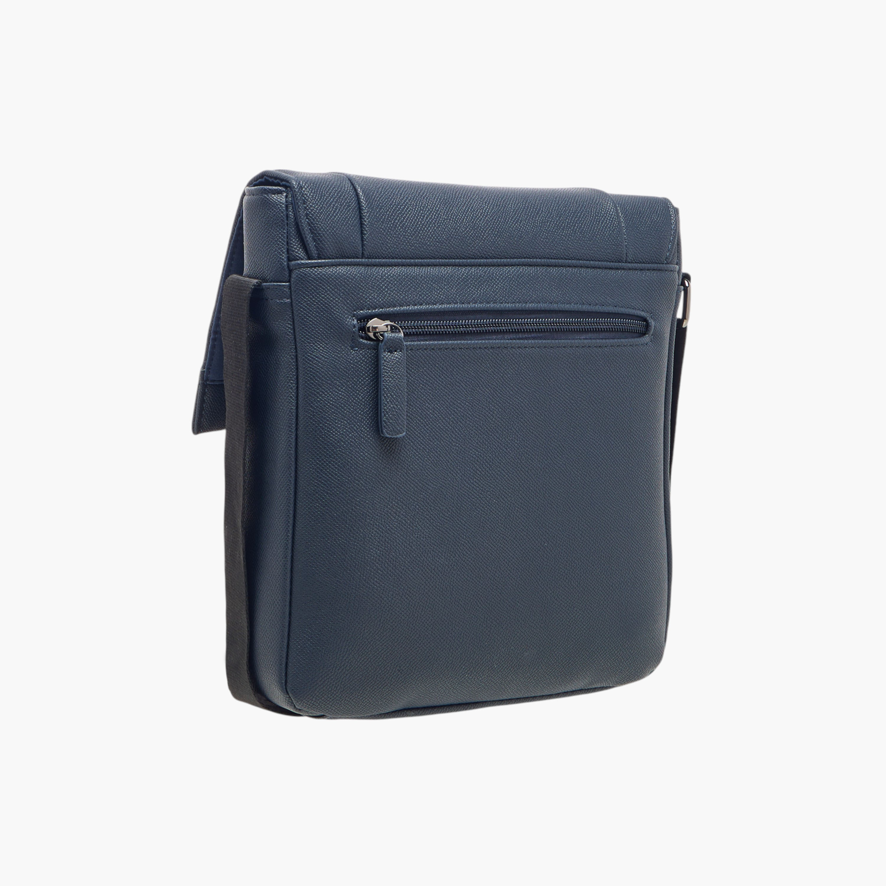 LBL by Shoexpress Textured Crossbody Bag with Adjustable Strap-men-bags-image-3