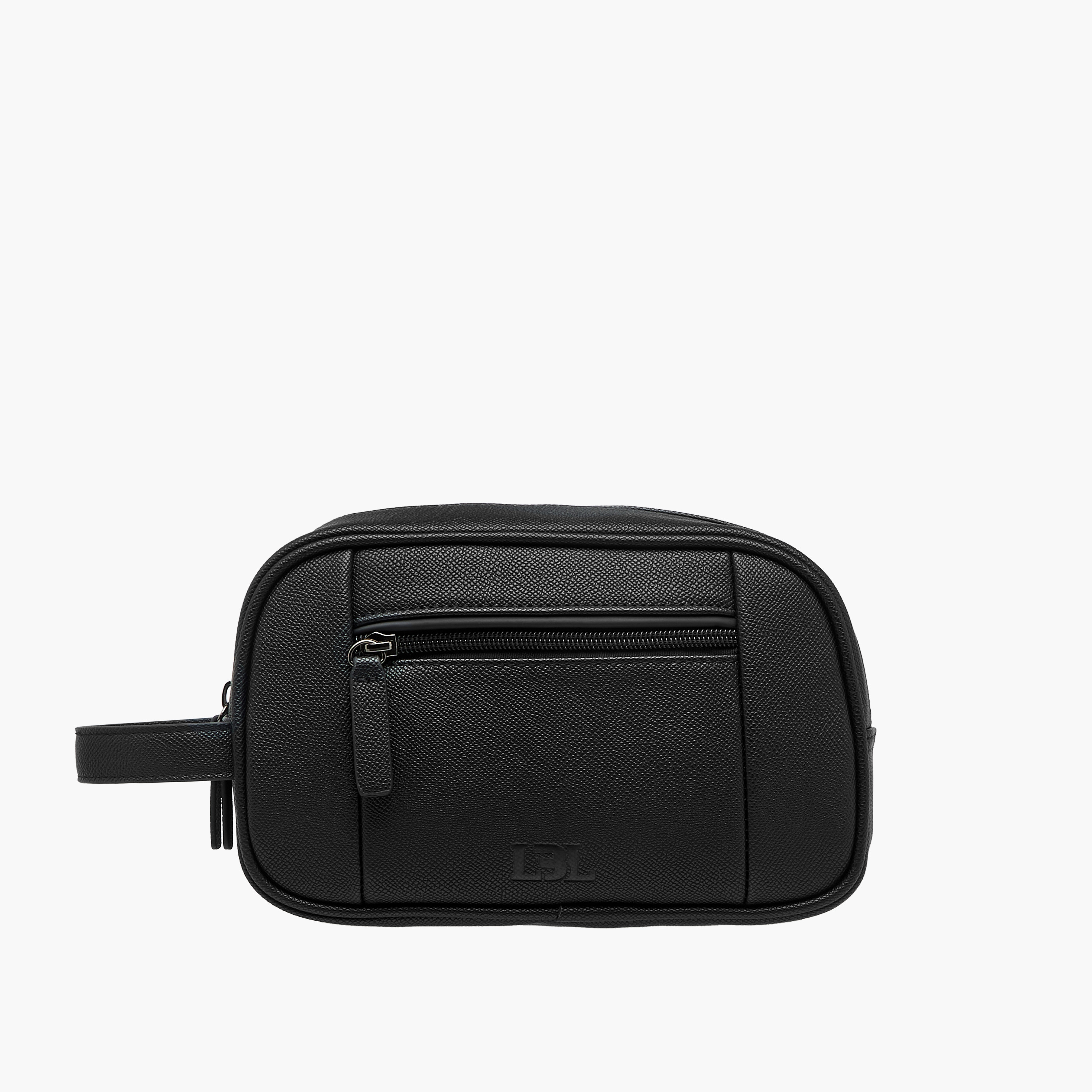 شنطة صغيرة بارزة الملمس بمقبض وسحاب إغلاق إل بي إل من شو إكسبريس-men-beltsandwallets-wallets-image-1