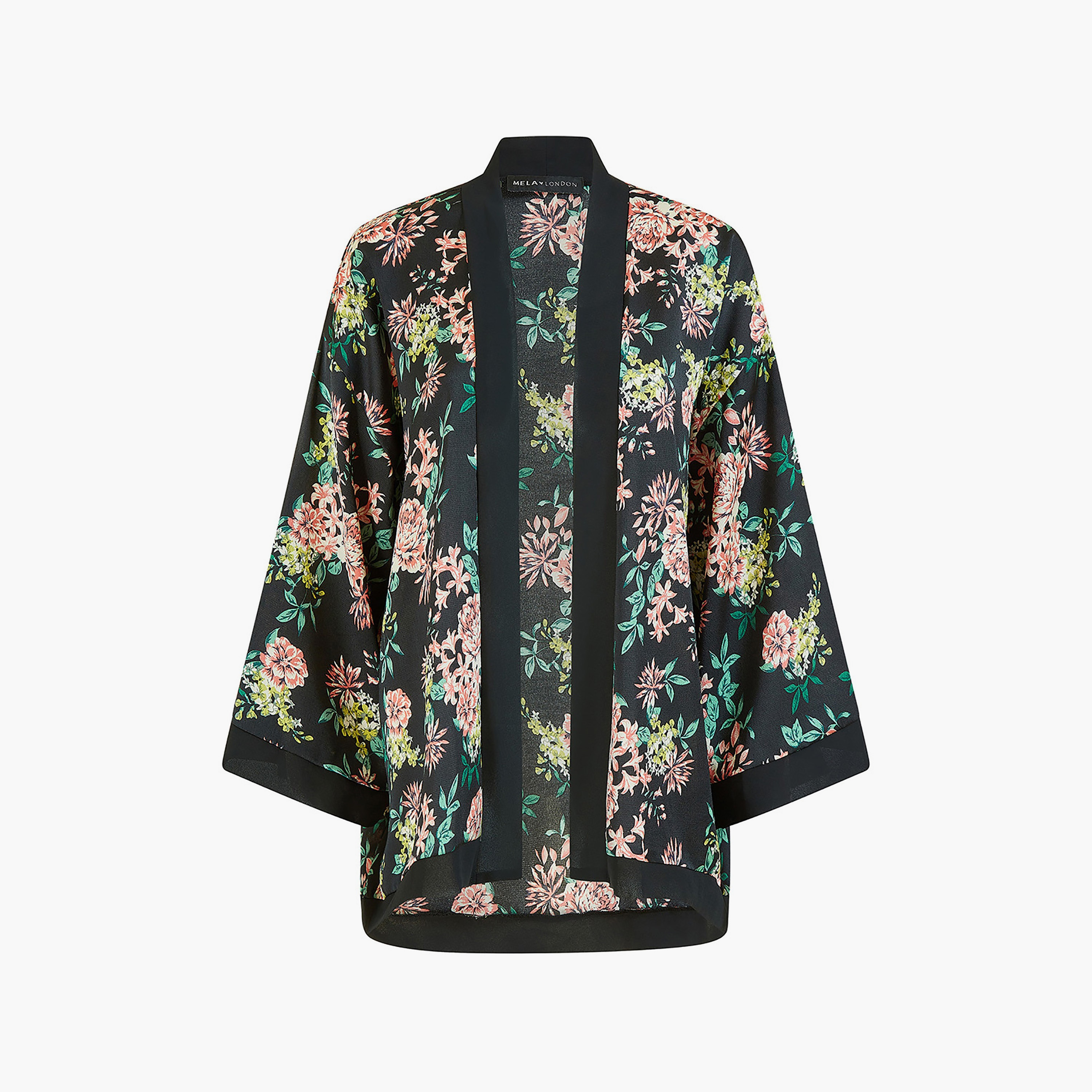 كيمونو نسائي من الساتان الأسود المزهر من ميلا لندن-women-clothing-shirtsandblouses-blouses-image-5