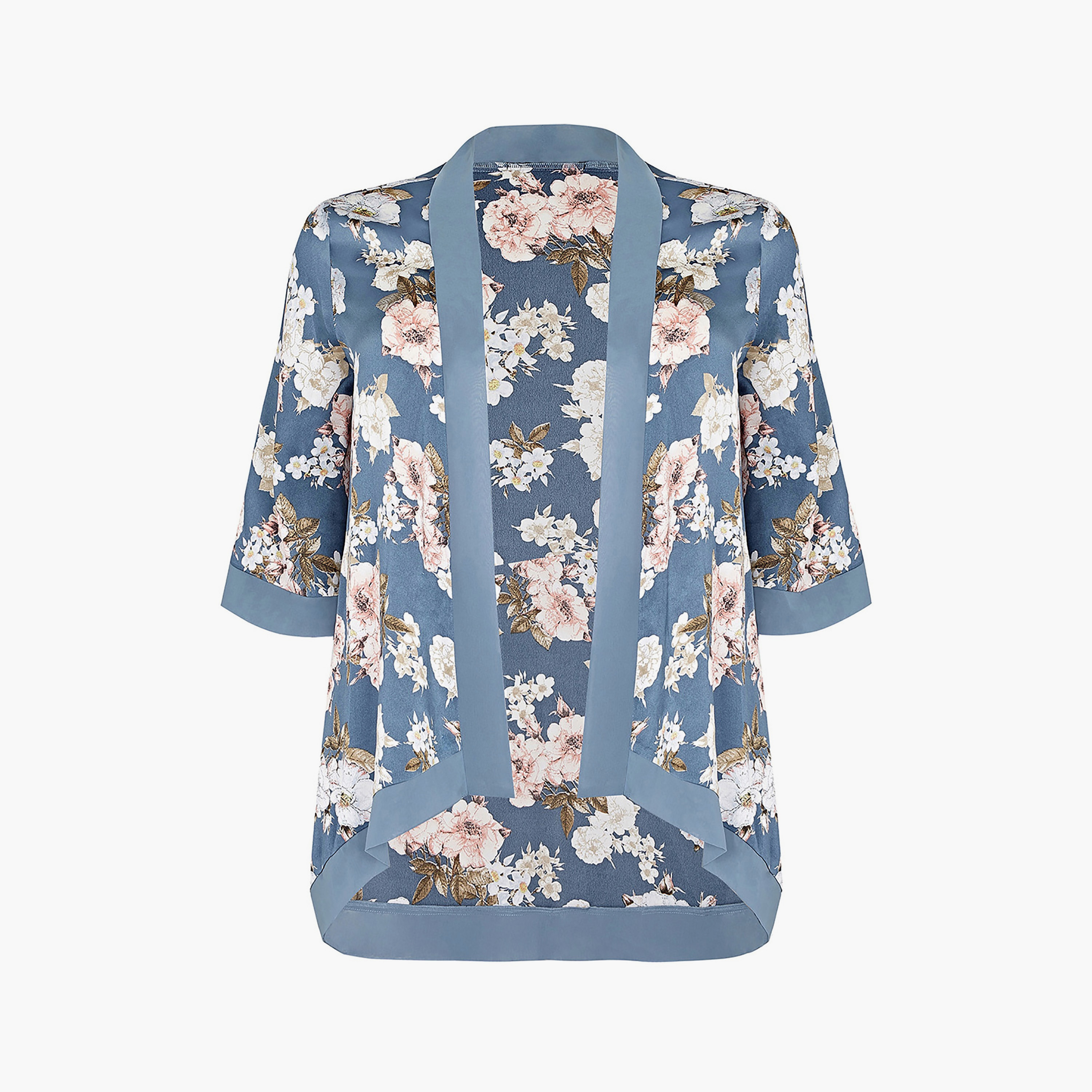 كيمونو نسائي قصير من الساتان المزهر من ميلا لندن-women-clothing-shirtsandblouses-blouses-image-4