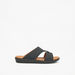 Duchini Men's Textured Slip-On Arabic Sandals with Buckle Detail-Men%27s Sandals-thumbnailMobile-2