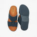 Duchini Men's Textured Slip-On Arabic Sandals with Buckle Detail-Men%27s Sandals-thumbnail-4
