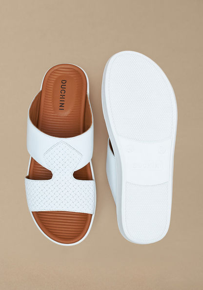 Duchini Men's Textured Slip-On Arabic Sandals-Men%27s Sandals-image-4