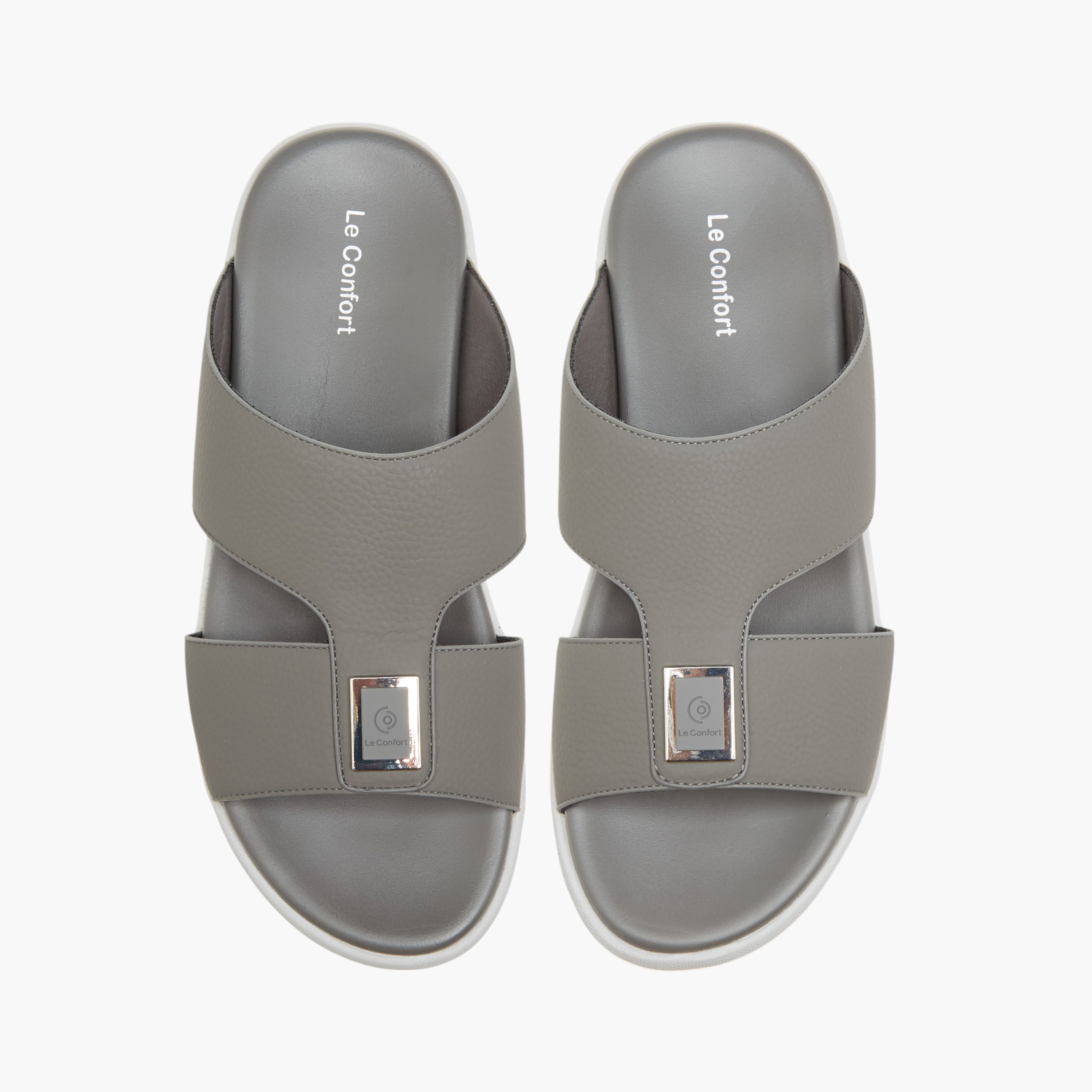 Le Confort Metal Accent Slip-On Comfort Sandals-men-shoes-sandals-image-1