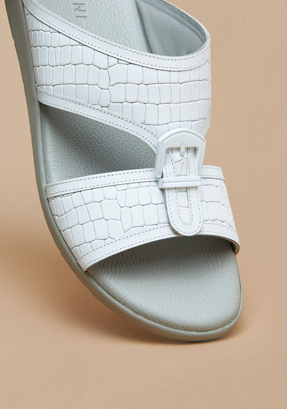 Duchini Men's Textured Slip-On Arabic Sandals-Men%27s Sandals-image-3