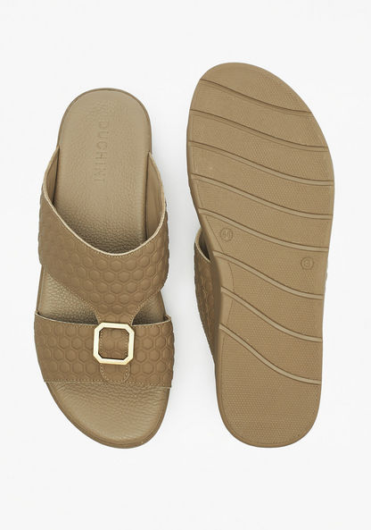 Duchini Men's Textured Slip-On Arabic Sandals-Men%27s Sandals-image-6