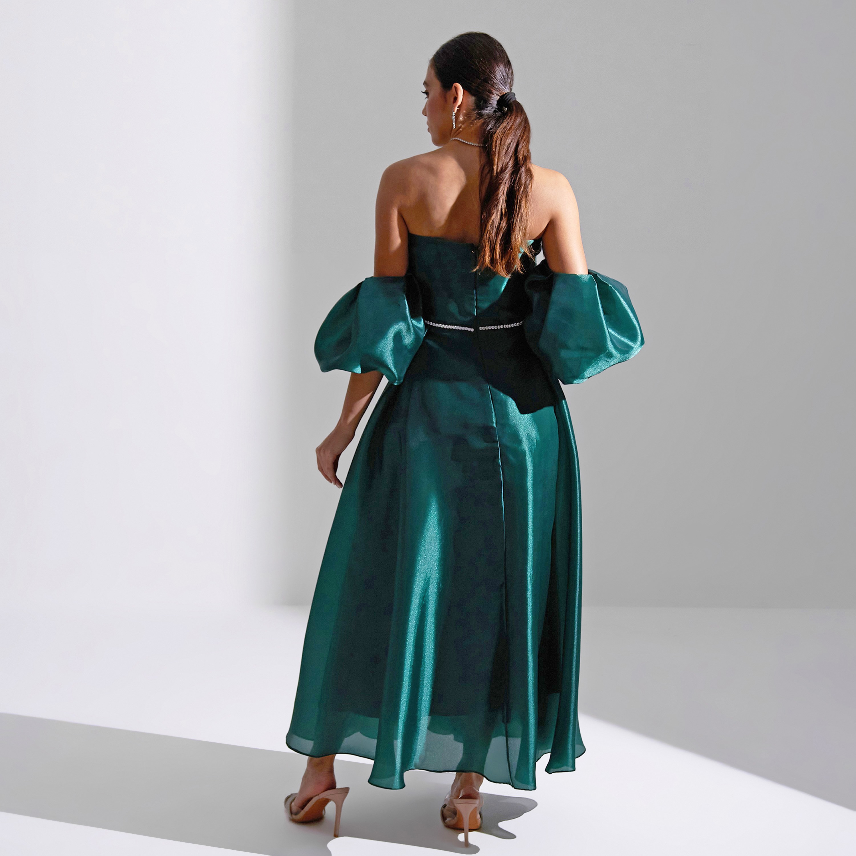فستان ماكسي نسائي من أكاديا بأكمام منفوخة من الأورجانزا للسهرات-women-clothing-dresses-image-19