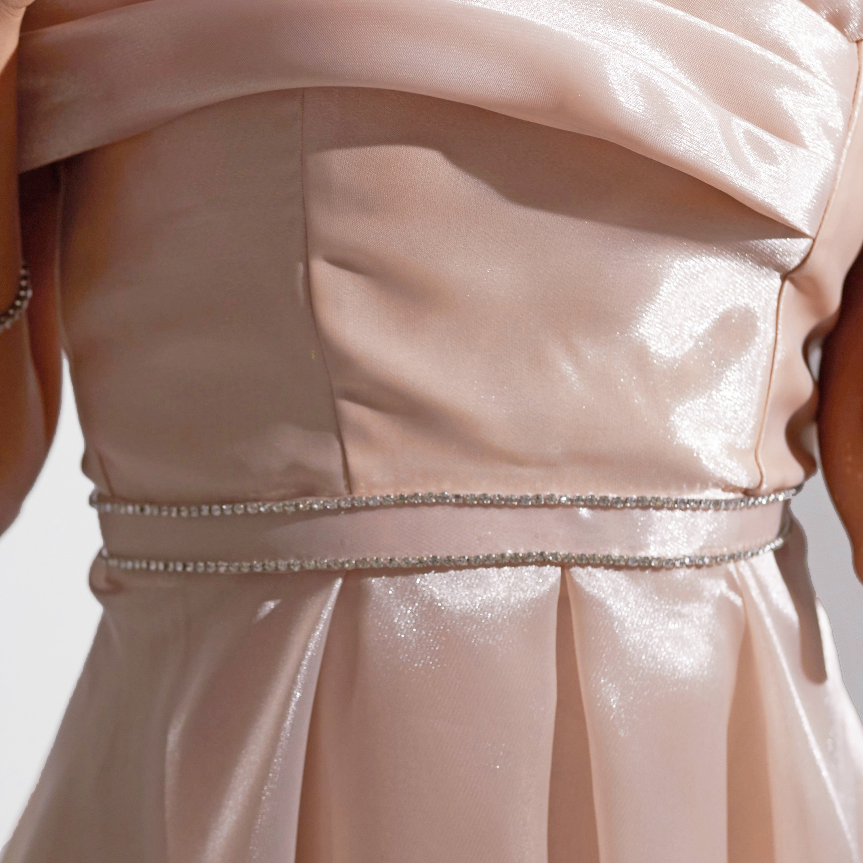 فستان ماكسي نسائي من أكاديا مزين بكتف مكشوف وملفوف من الأورجانزا للسهرات-women-clothing-dresses-image-20