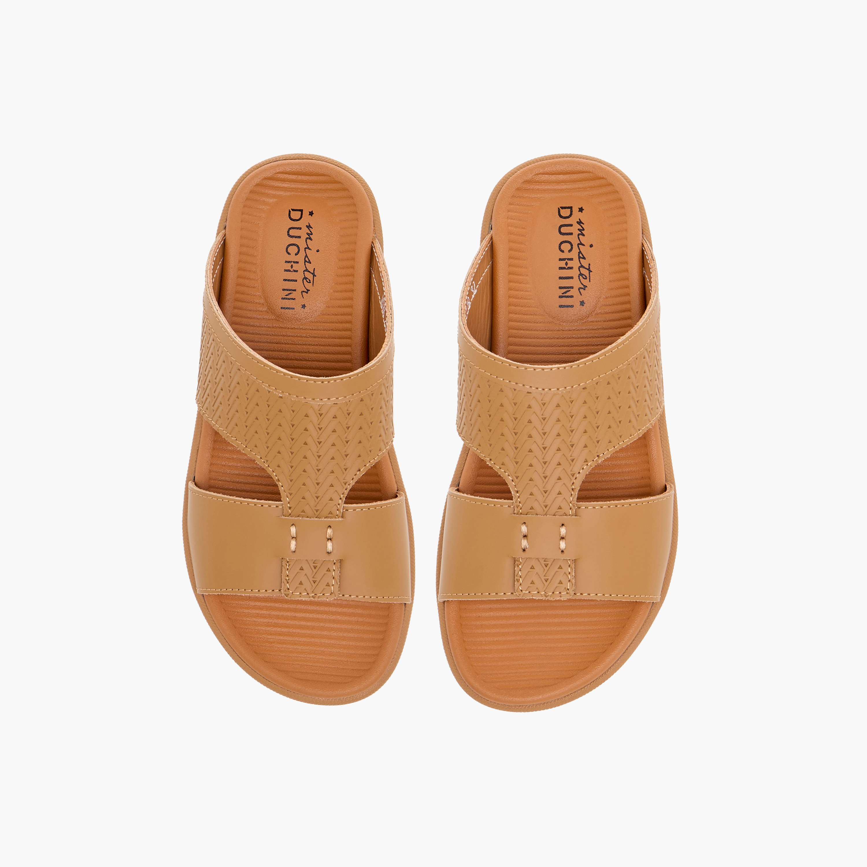 Mister Duchini Textured Slip-On Arabic Sandals-boys-shoes-sandals-image-1