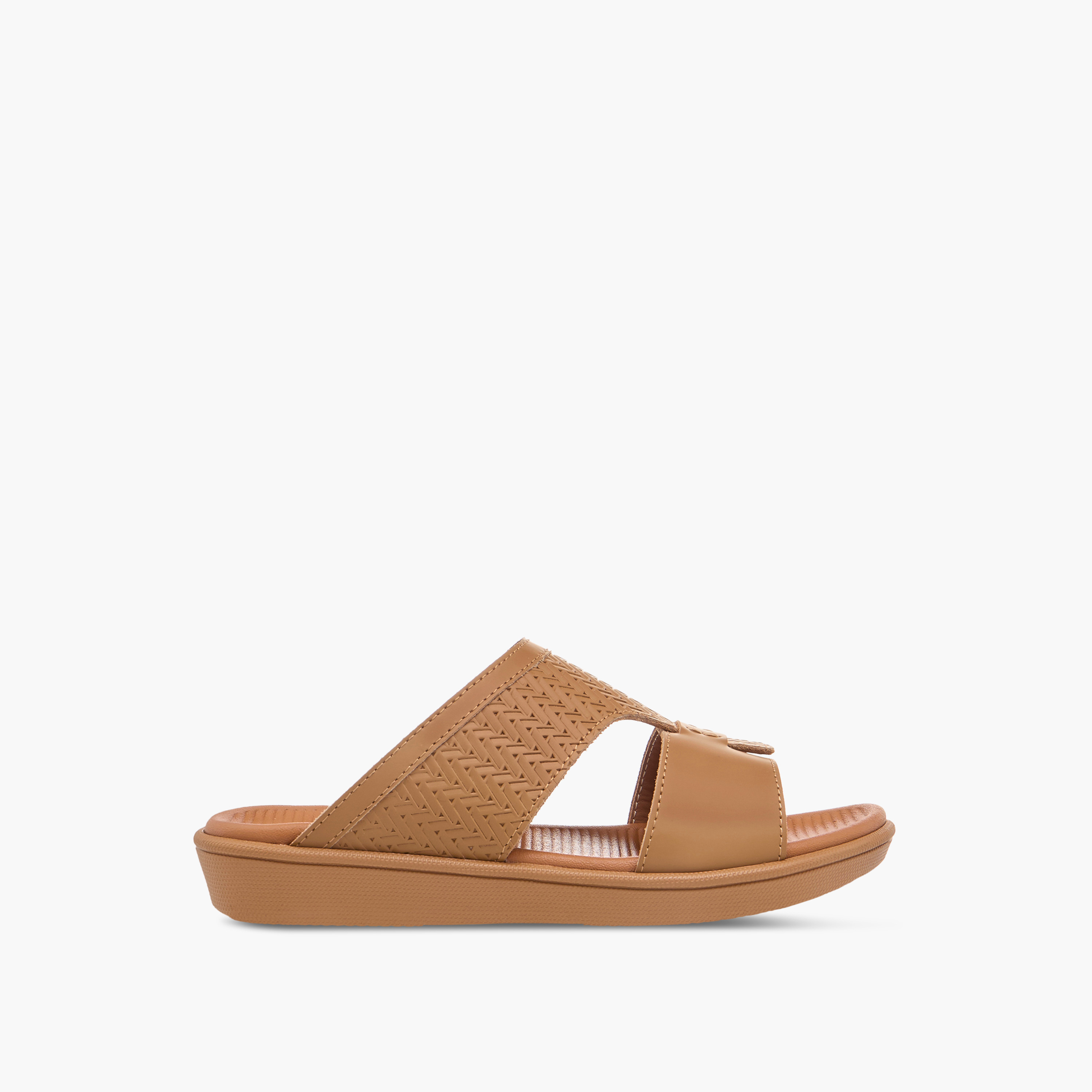 Mister Duchini Textured Slip-On Arabic Sandals-boys-shoes-sandals-image-2