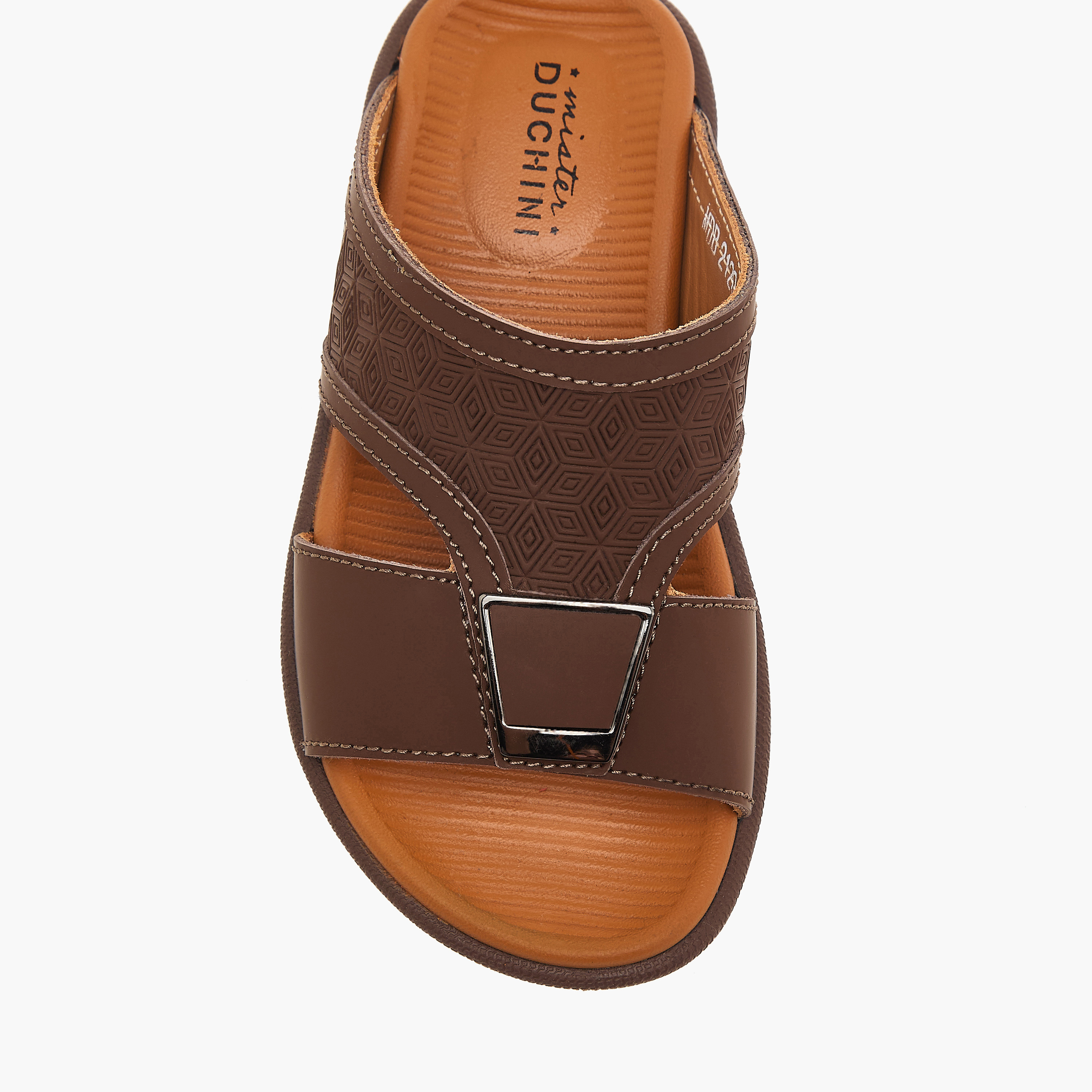 Mister Duchini Textured Slip-On Arabic Sandals-boys-shoes-sandals-image-3