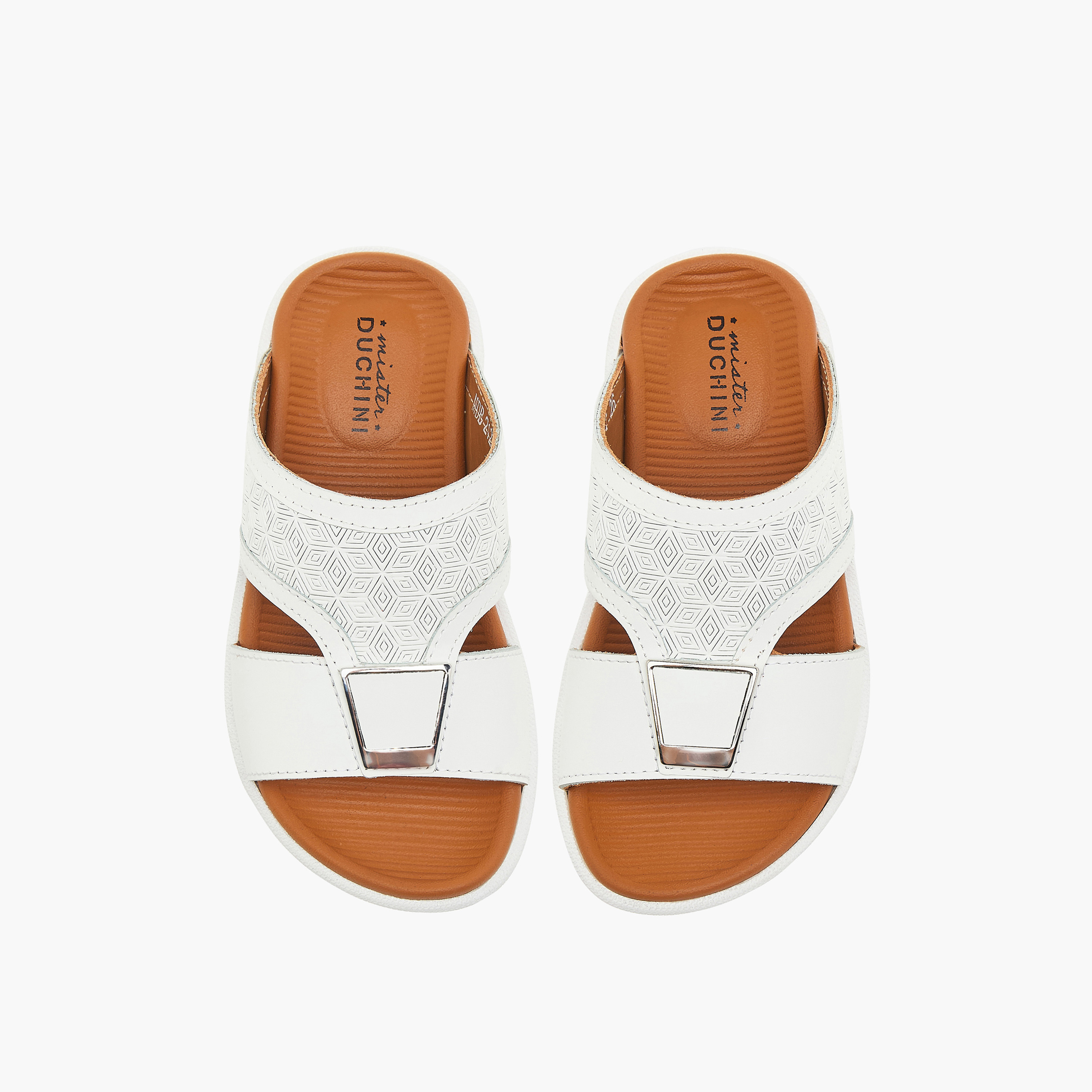 Mister Duchini Textured Slip-On Arabic Sandals-boys-shoes-sandals-image-1