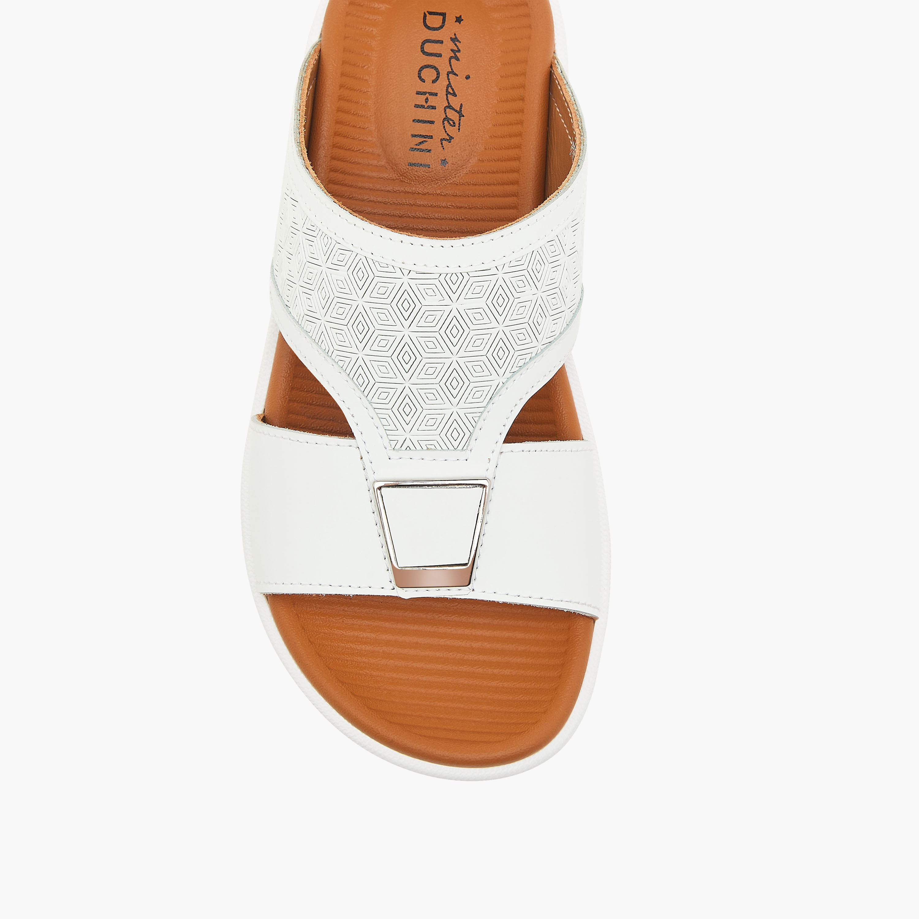 Al Waha Textured Slip-On Arabic Sandals with Metal Accent-boys-shoes-sandals-image-3