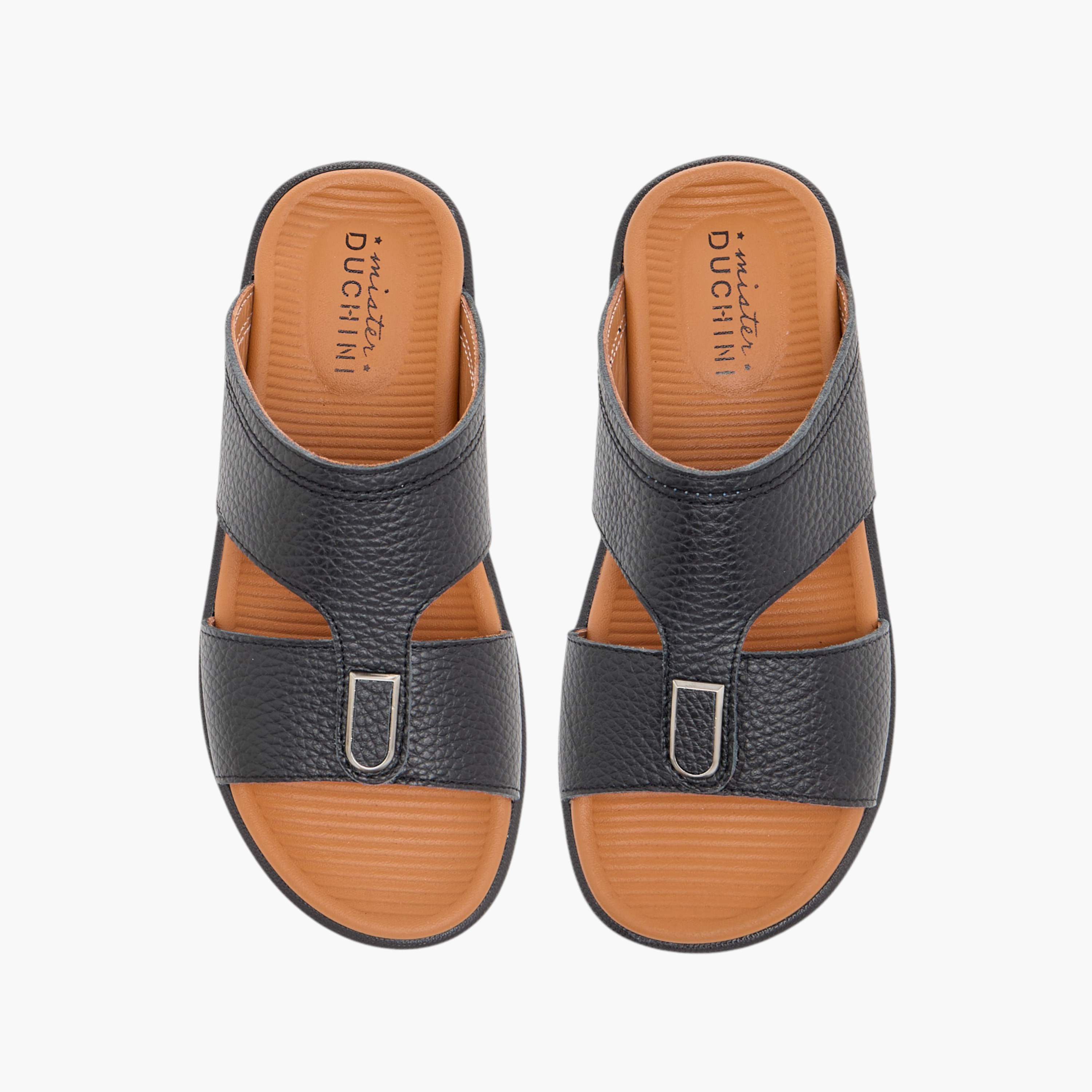 Mister Duchini Textured Slip-On Arabic Sandals-boys-shoes-sandals-image-1