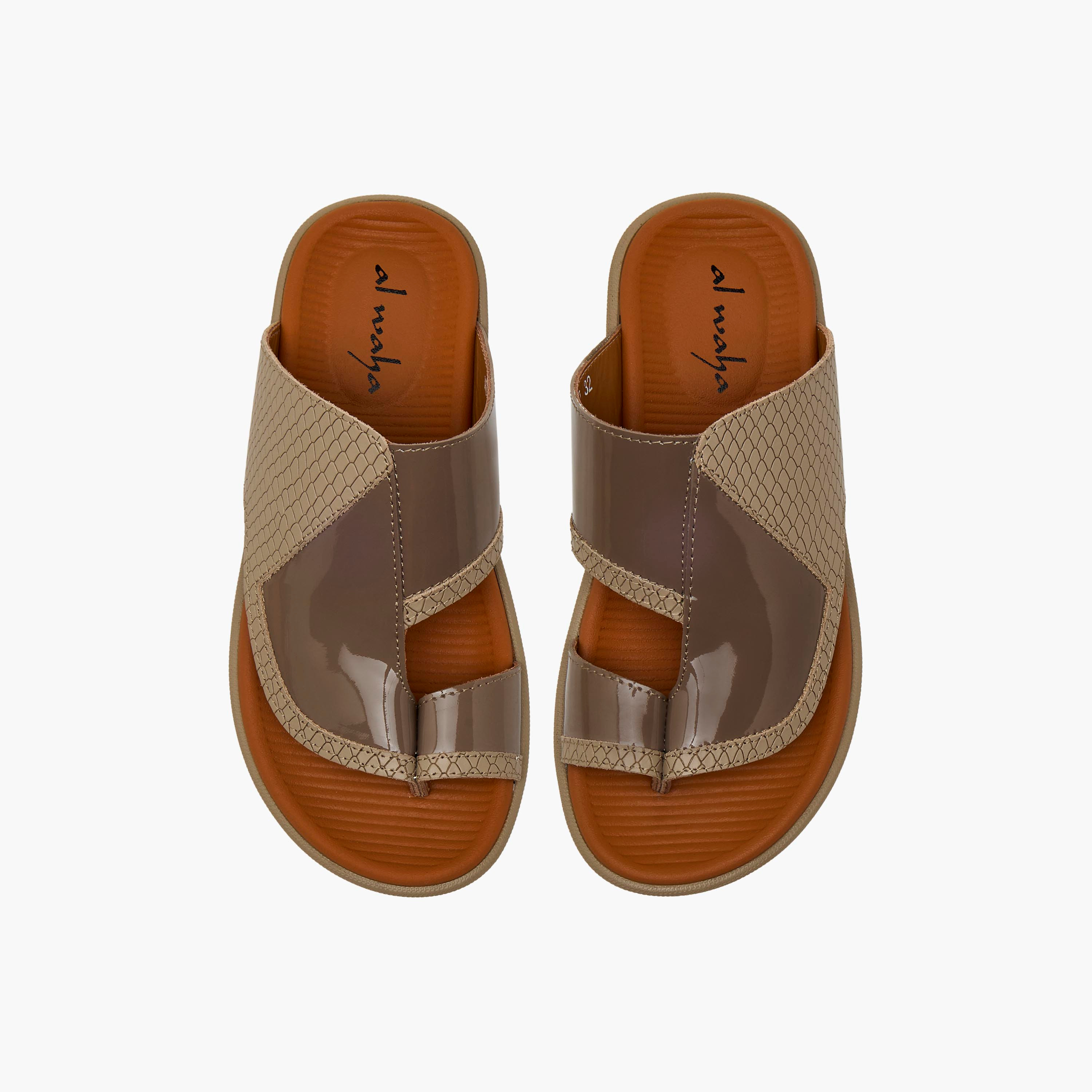 Al Waha Boys Leather Arabic Sandals-boys-shoes-sandals-image-1