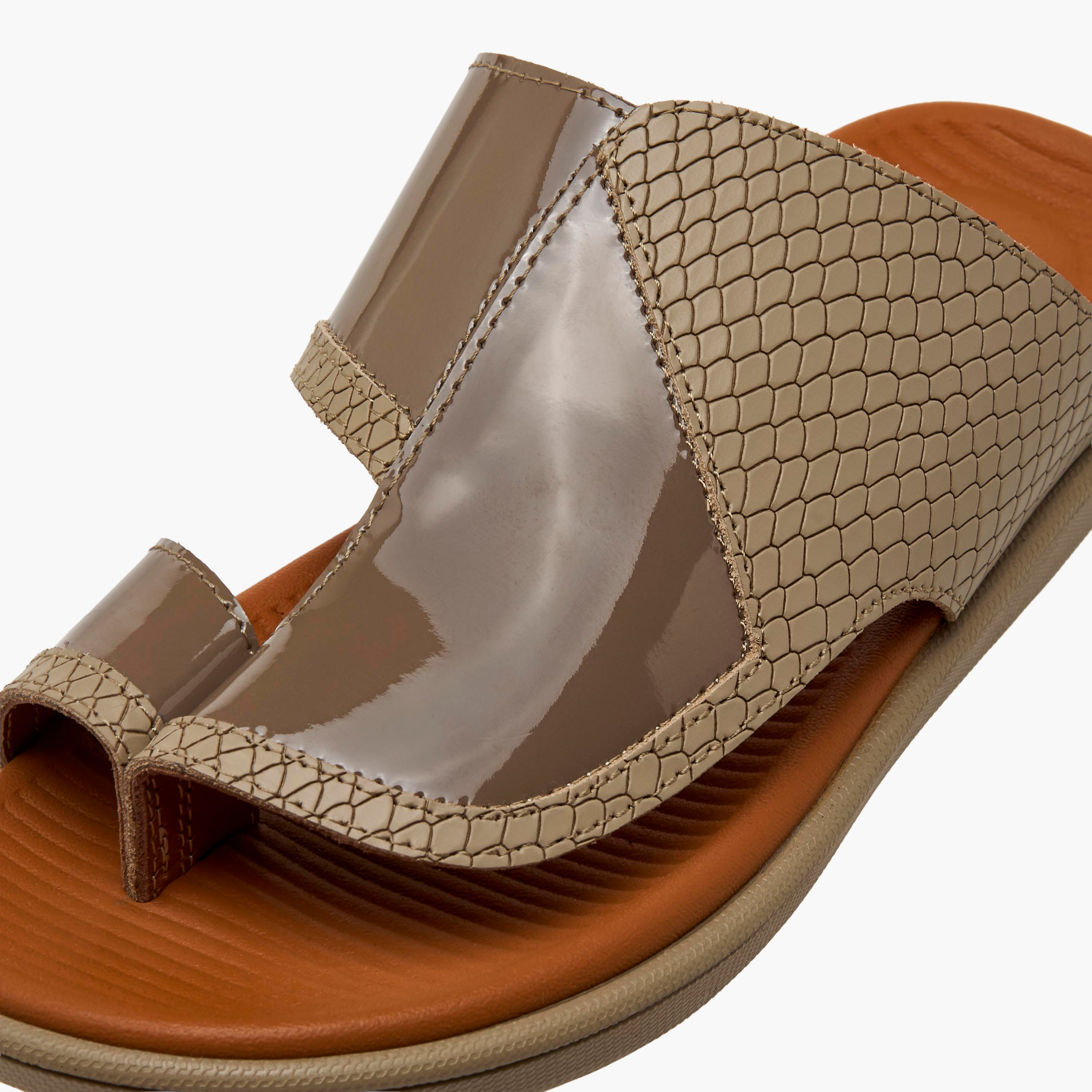 Al Waha Boys Leather Arabic Sandals-boys-shoes-sandals-image-4