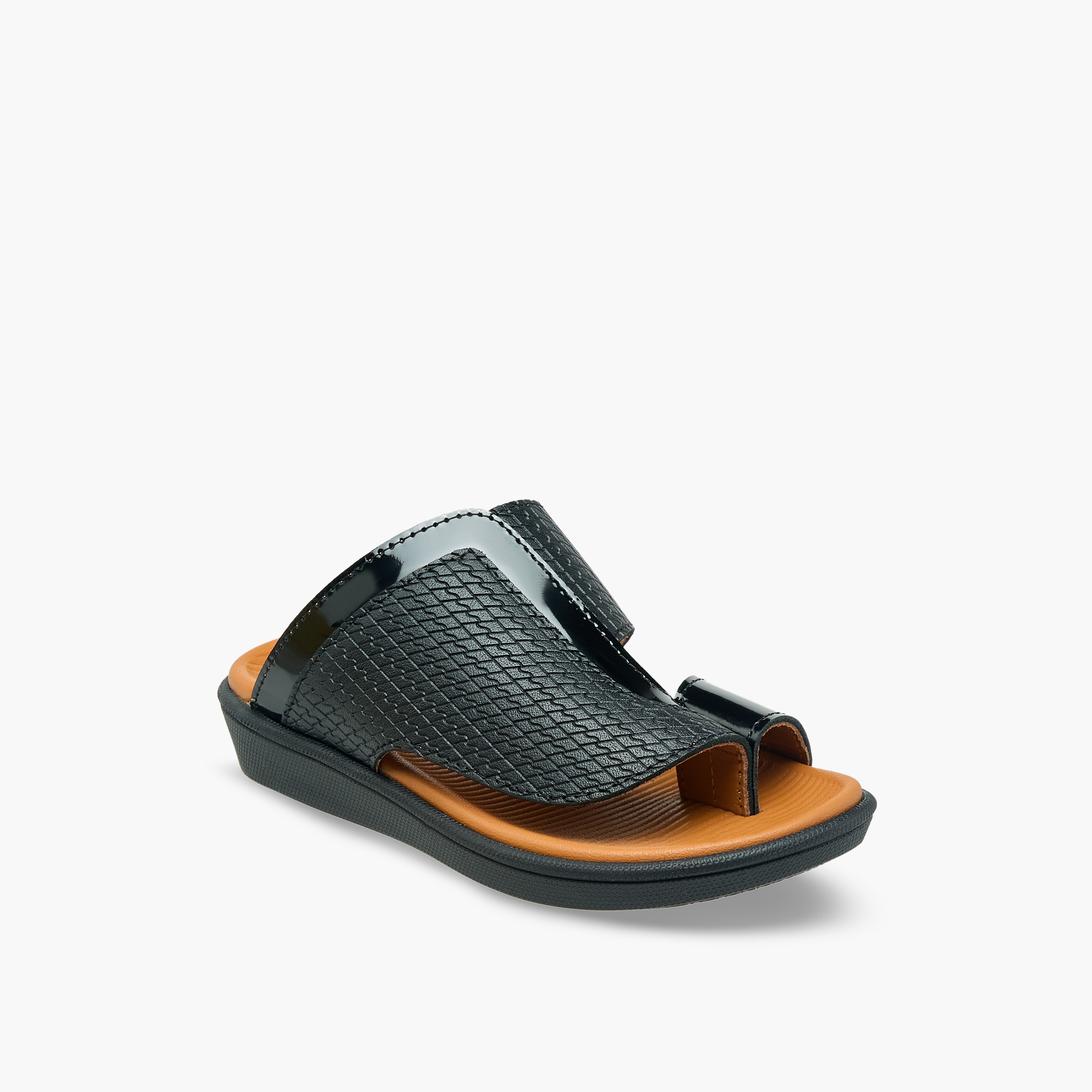 Al Waha Boys Leather Arabic Sandals-boys-shoes-sandals-image-2