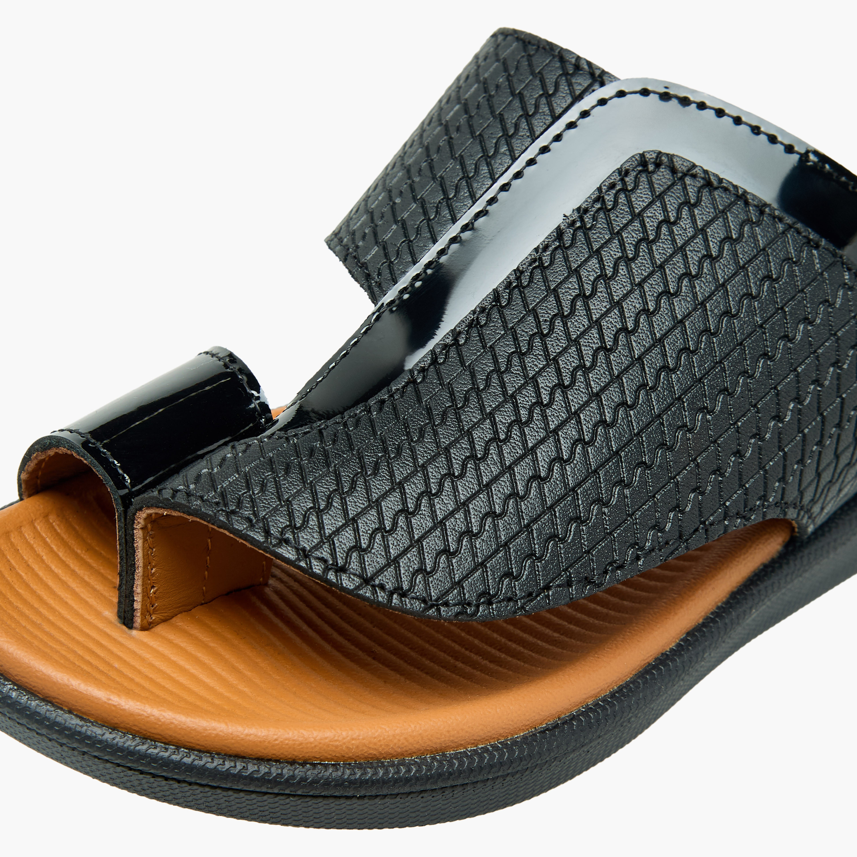 Al Waha Boys Leather Arabic Sandals-boys-shoes-sandals-image-4