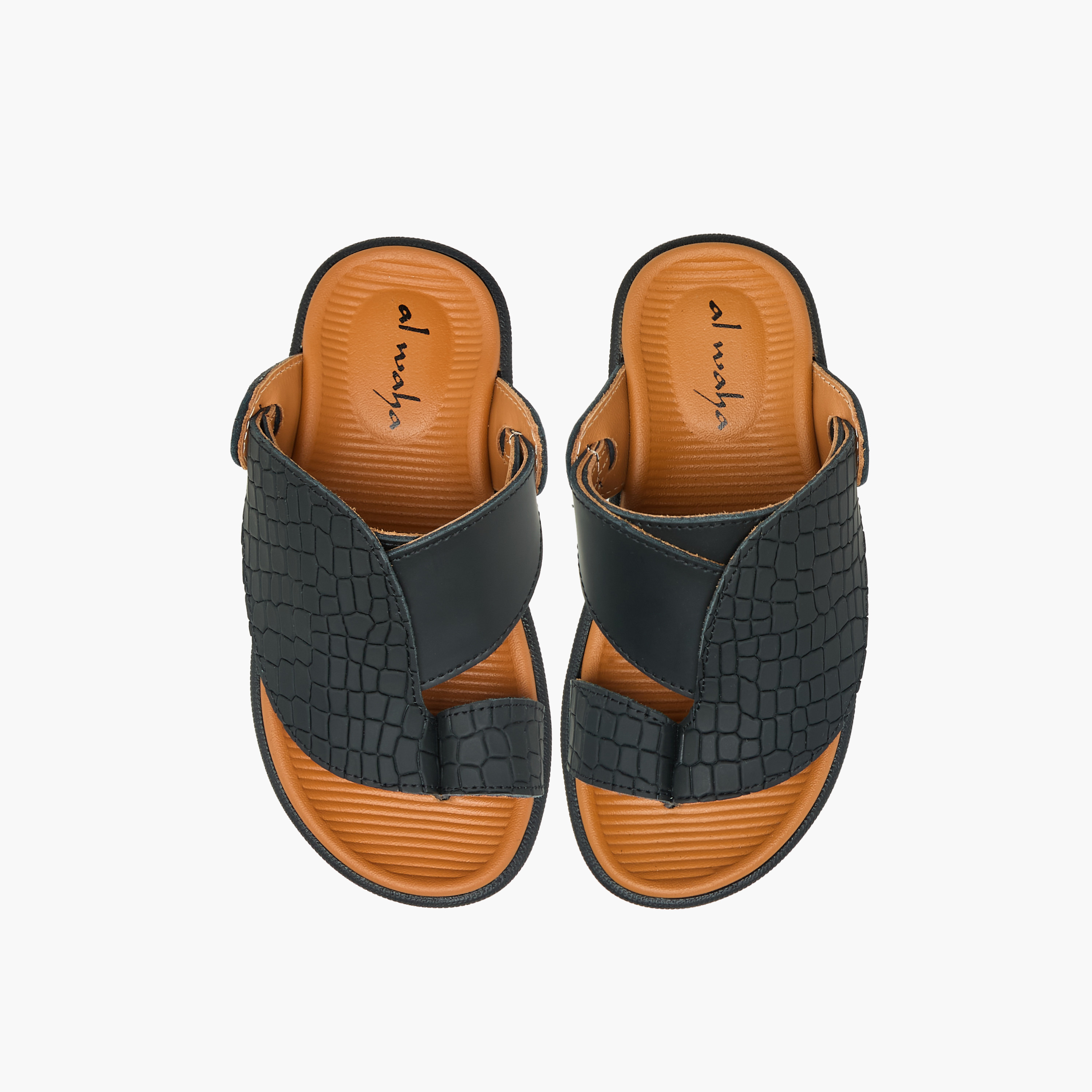 Al Waha Boys Leather Arabic Sandals-boys-shoes-sandals-image-1