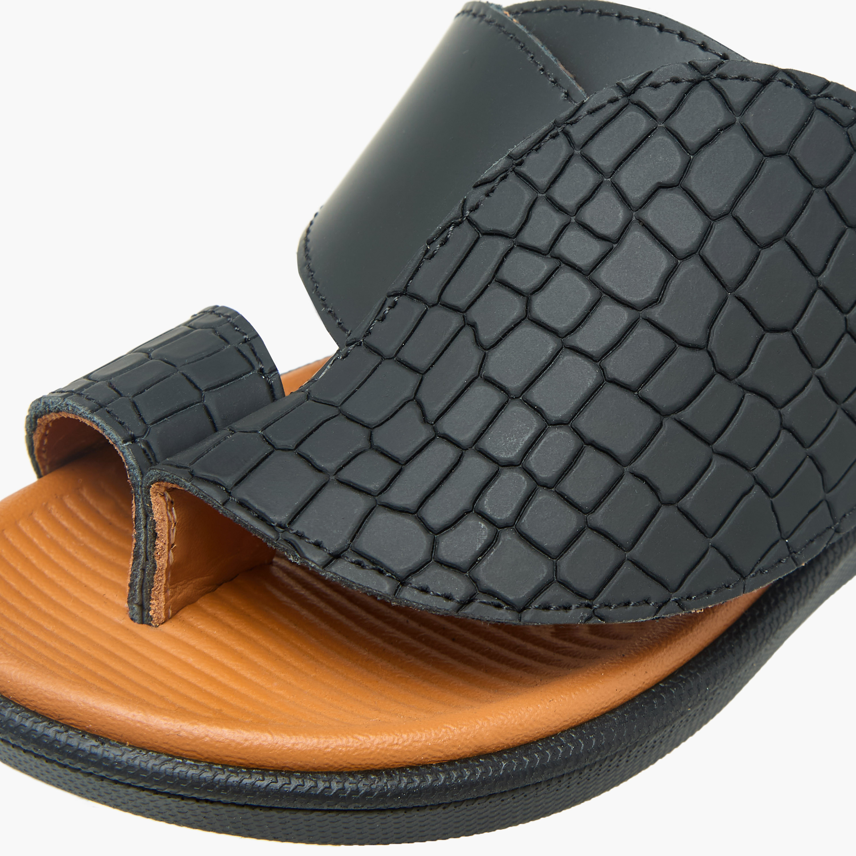 Al Waha Boys Leather Arabic Sandals-boys-shoes-sandals-image-4