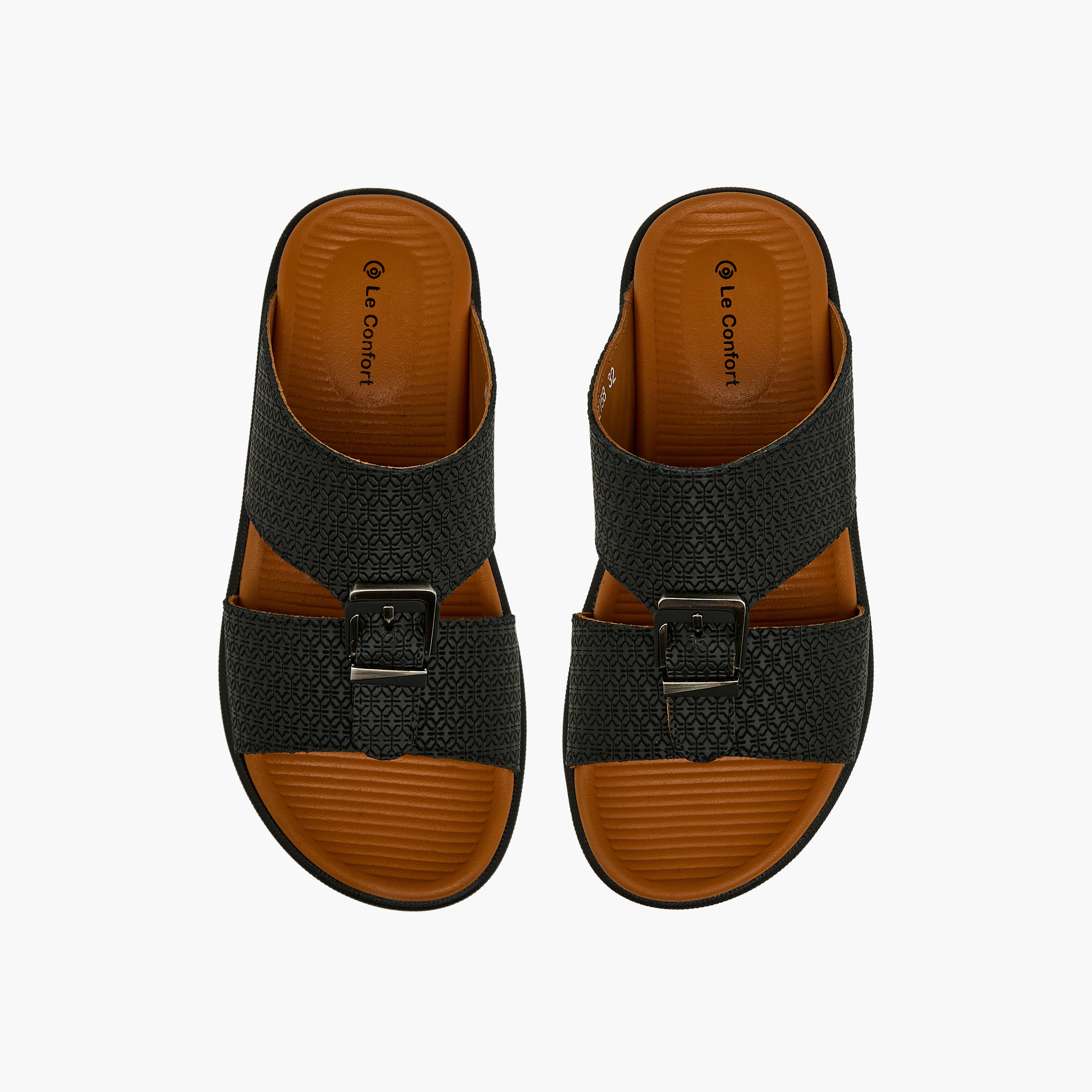 Le Confort Boys Slip-On Leather Arabic Sandals-boys-shoes-sandals-image-1