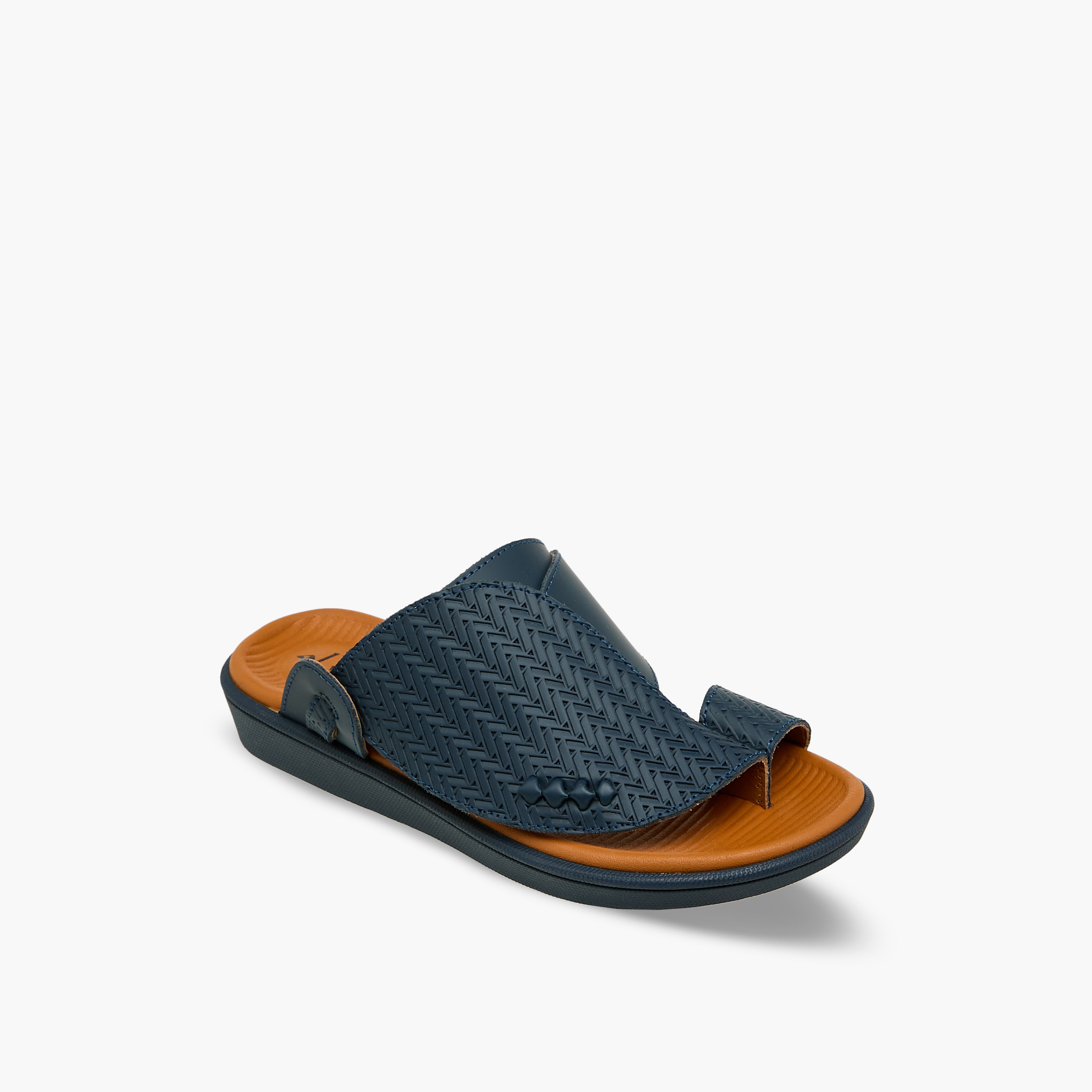 صندل عربي جلد بتفاصيل حلقة إصبع للأولاد من الواحة-boys-shoes-sandals-image-2