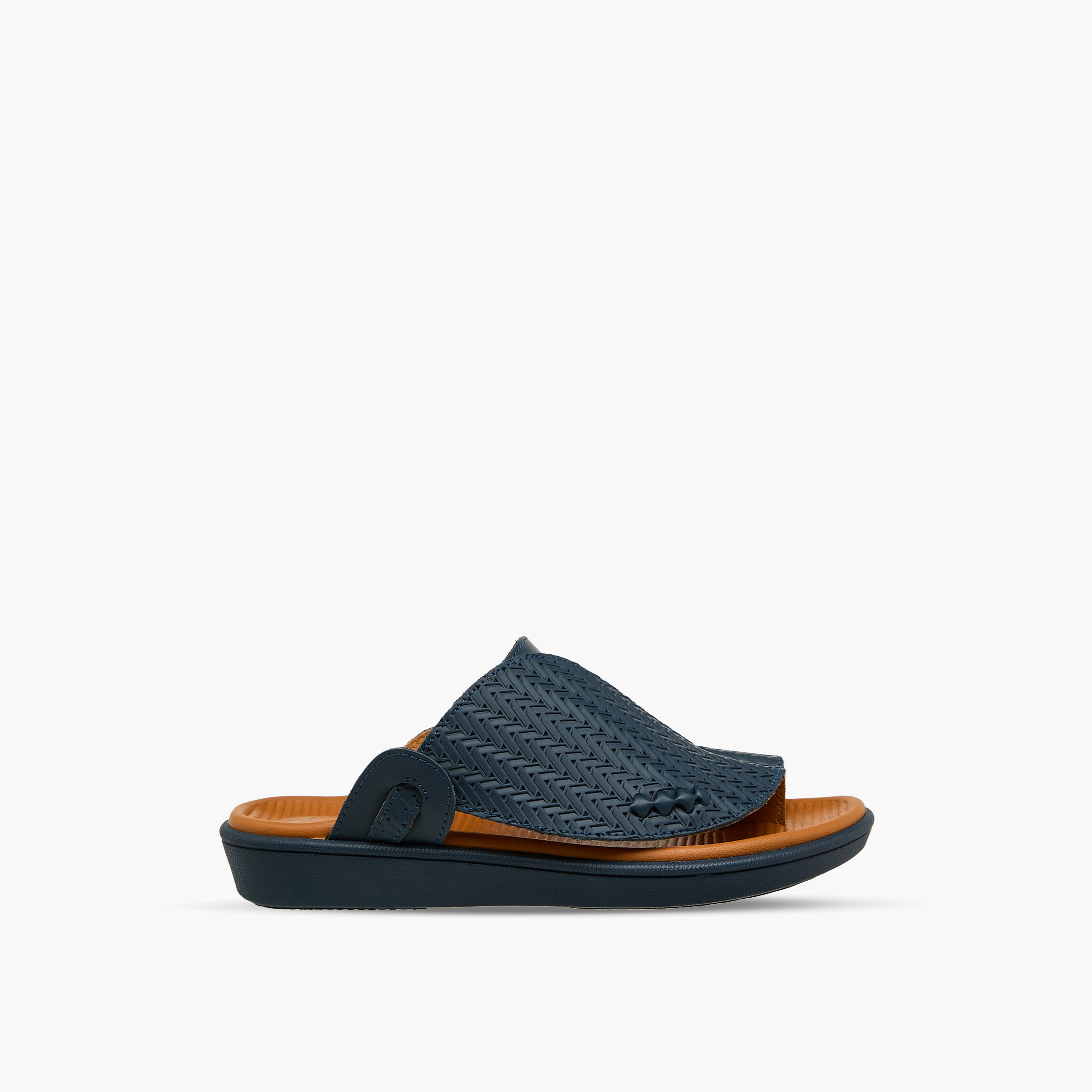 صندل عربي جلد بتفاصيل حلقة إصبع للأولاد من الواحة-boys-shoes-sandals-image-3