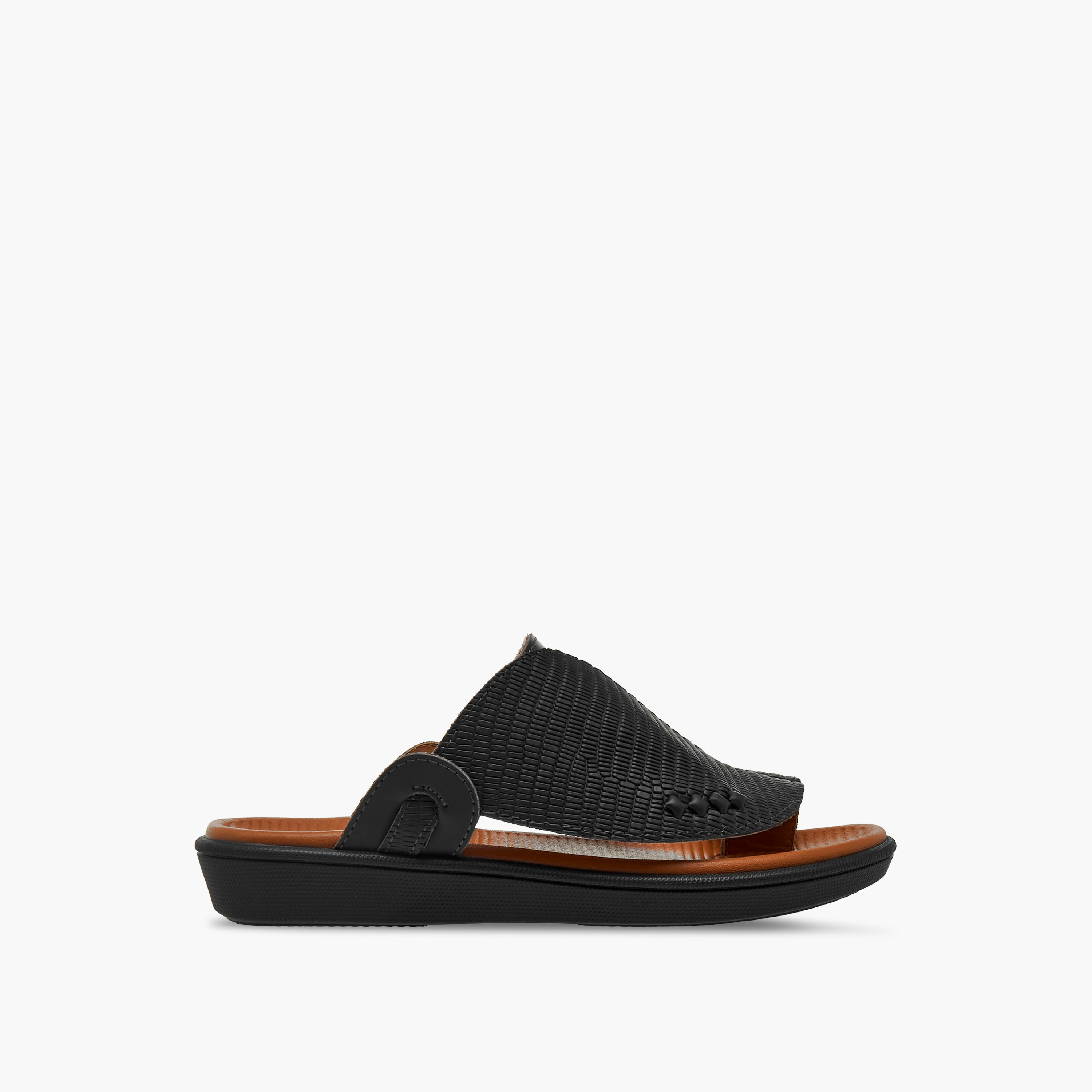 Al Waha Boys Leather Toe Loop Detail Arabic Sandals-boys-shoes-sandals-image-3