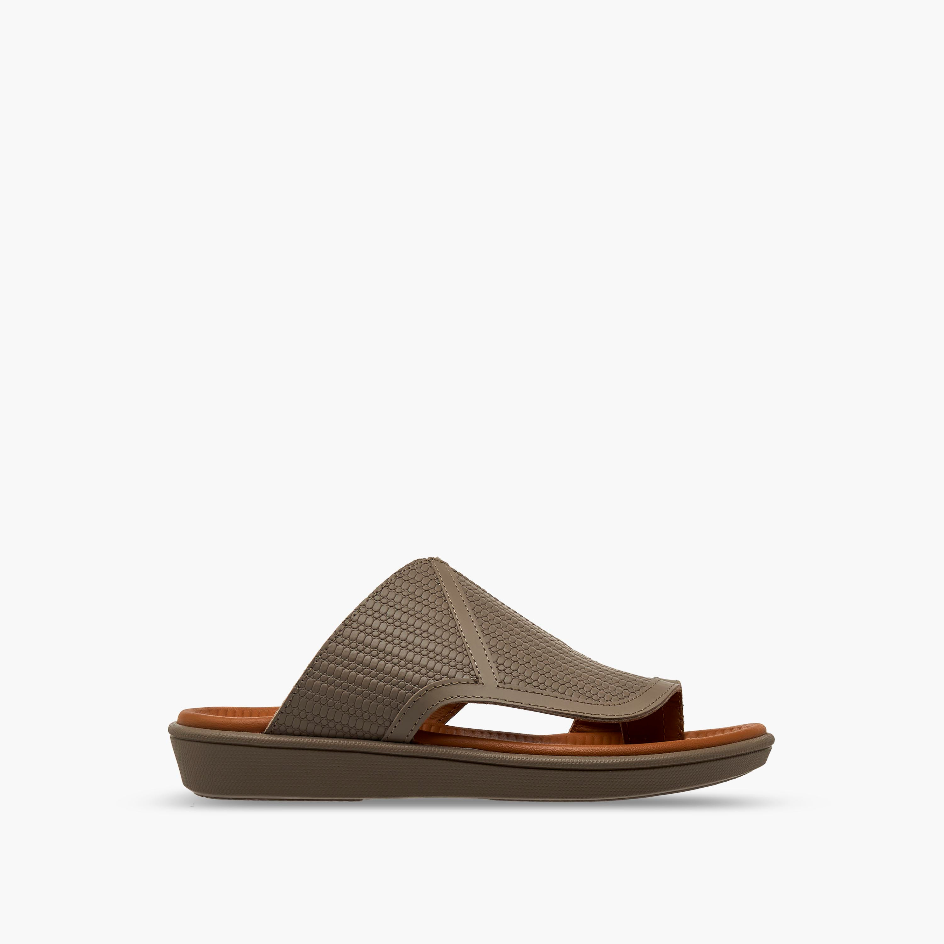 Al Waha Boys Toe Loop Detail Leather Arabic Sandals-boys-shoes-sandals-image-3