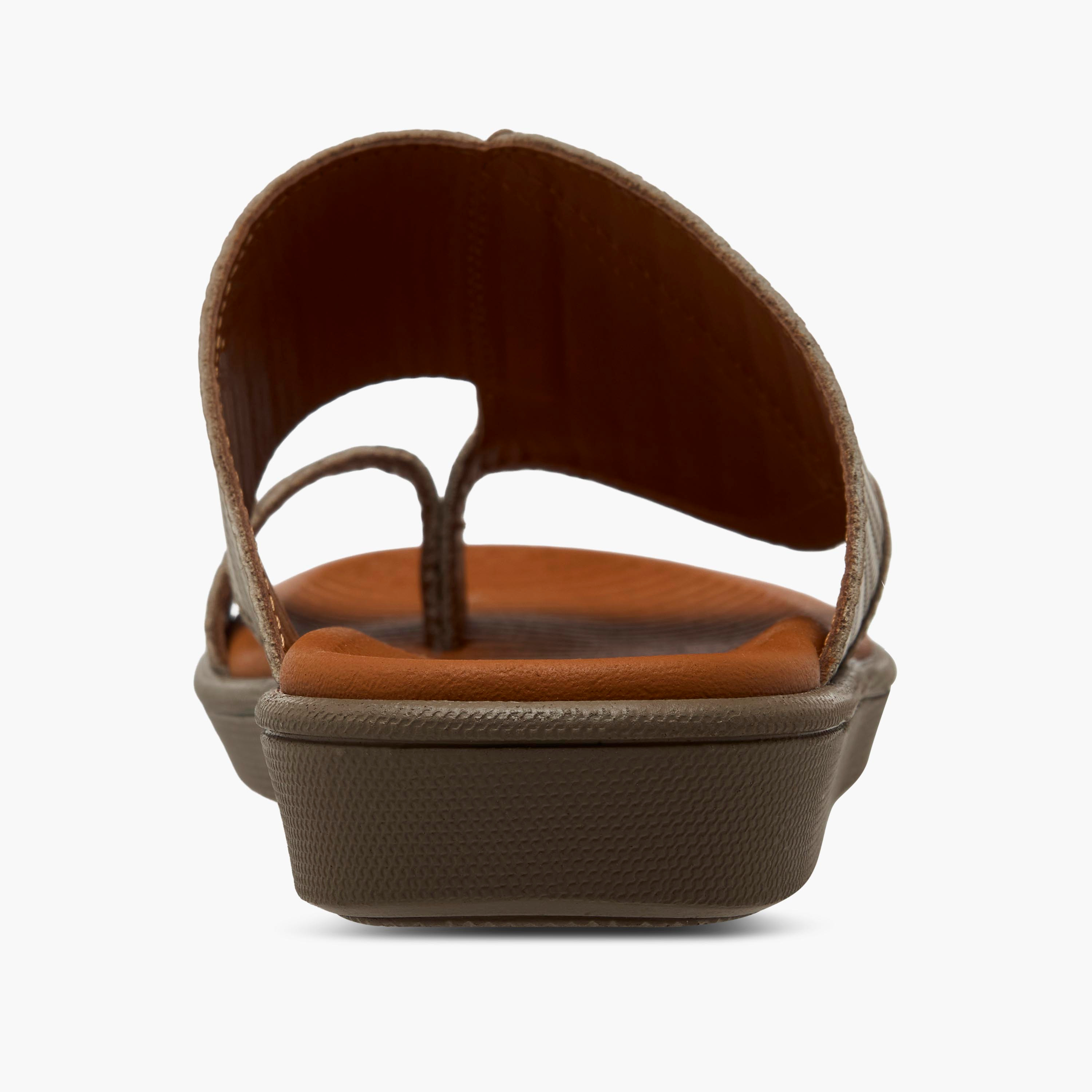 Al Waha Boys Toe Loop Detail Leather Arabic Sandals-boys-shoes-sandals-image-5