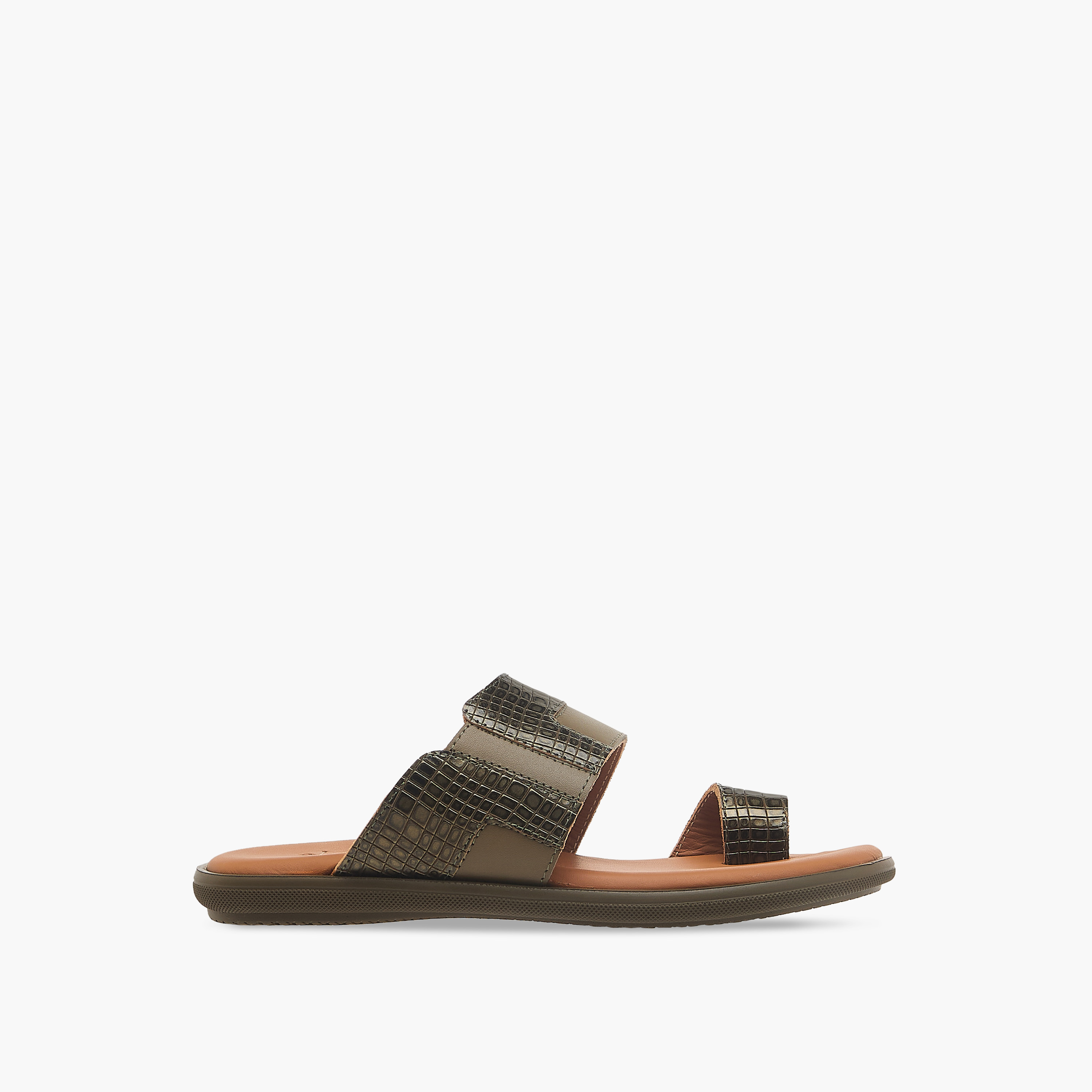 Al Waha Textured Slip-On Arabic Sandals with Toe Loop-boys-shoes-sandals-image-2