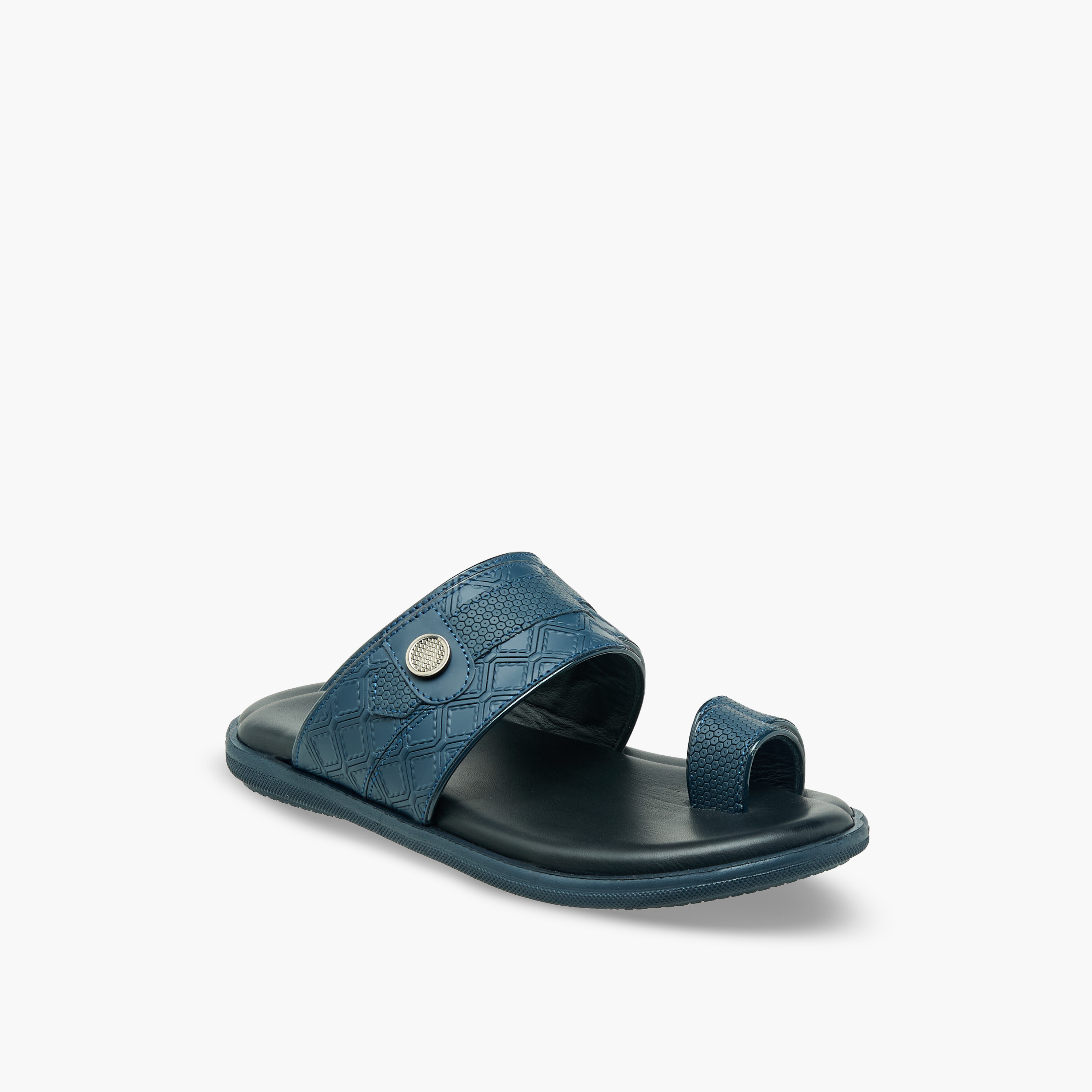 Al Waha Boys Textured Arabic Sandals-boys-shoes-sandals-image-2